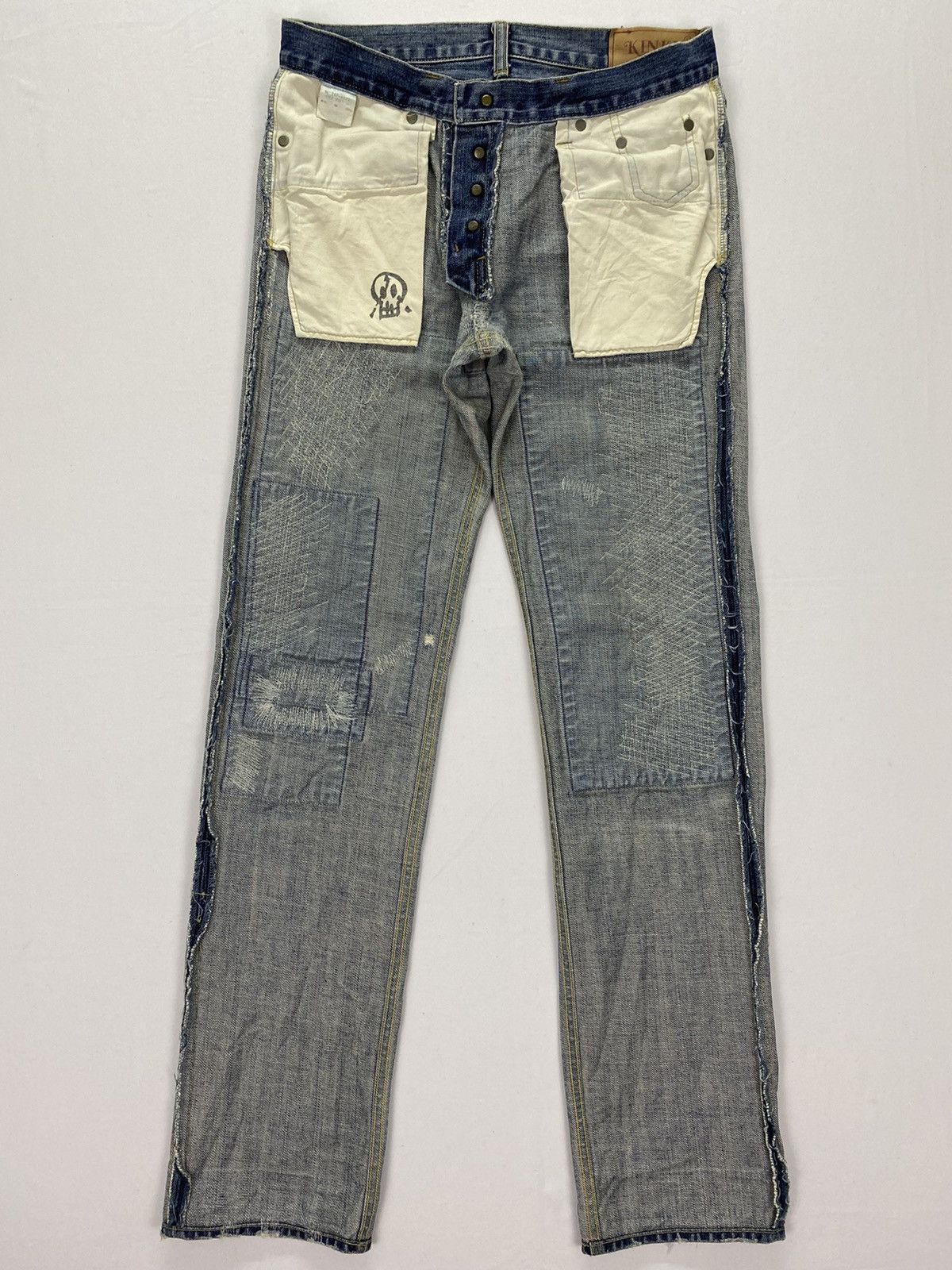 Hysteric Glamour Hysteric Glamour Distressed Patchwork Denim Size US 30 / EU 46 - 11 Thumbnail