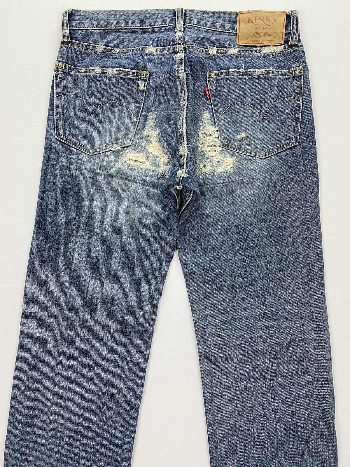 Hysteric Glamour Hysteric Glamour Distressed Patchwork Denim Size US 30 / EU 46 - 4 Thumbnail