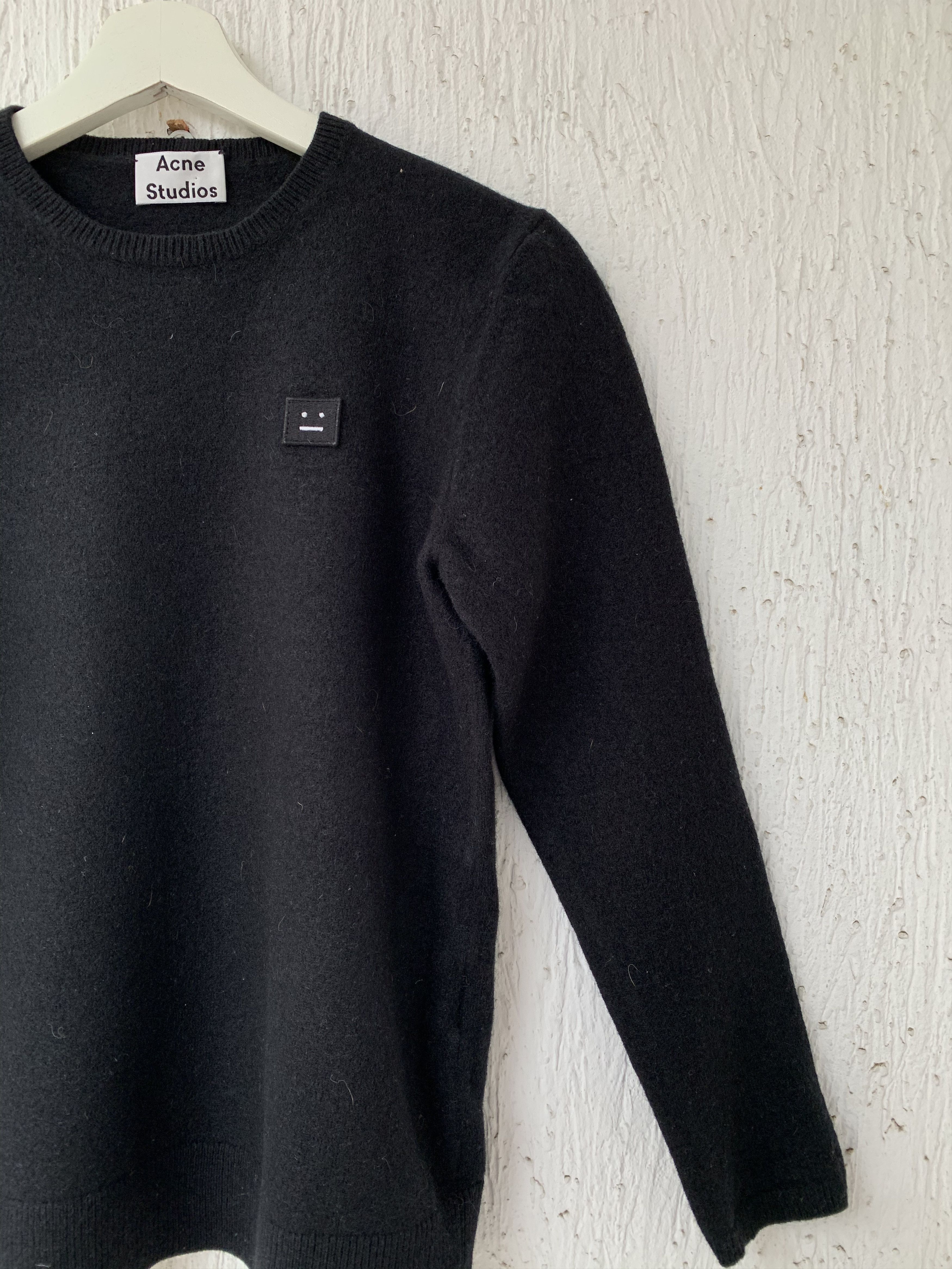 Acne Studios 'dasher' face patch wool sweater Size US S / EU 44-46 / 1 - 2 Thumbnail