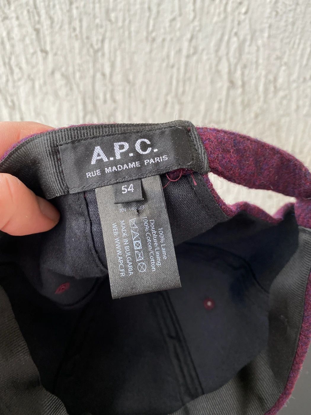 A.P.C. BNWOT 'aaron' wool baseball hat Size ONE SIZE - 5 Thumbnail