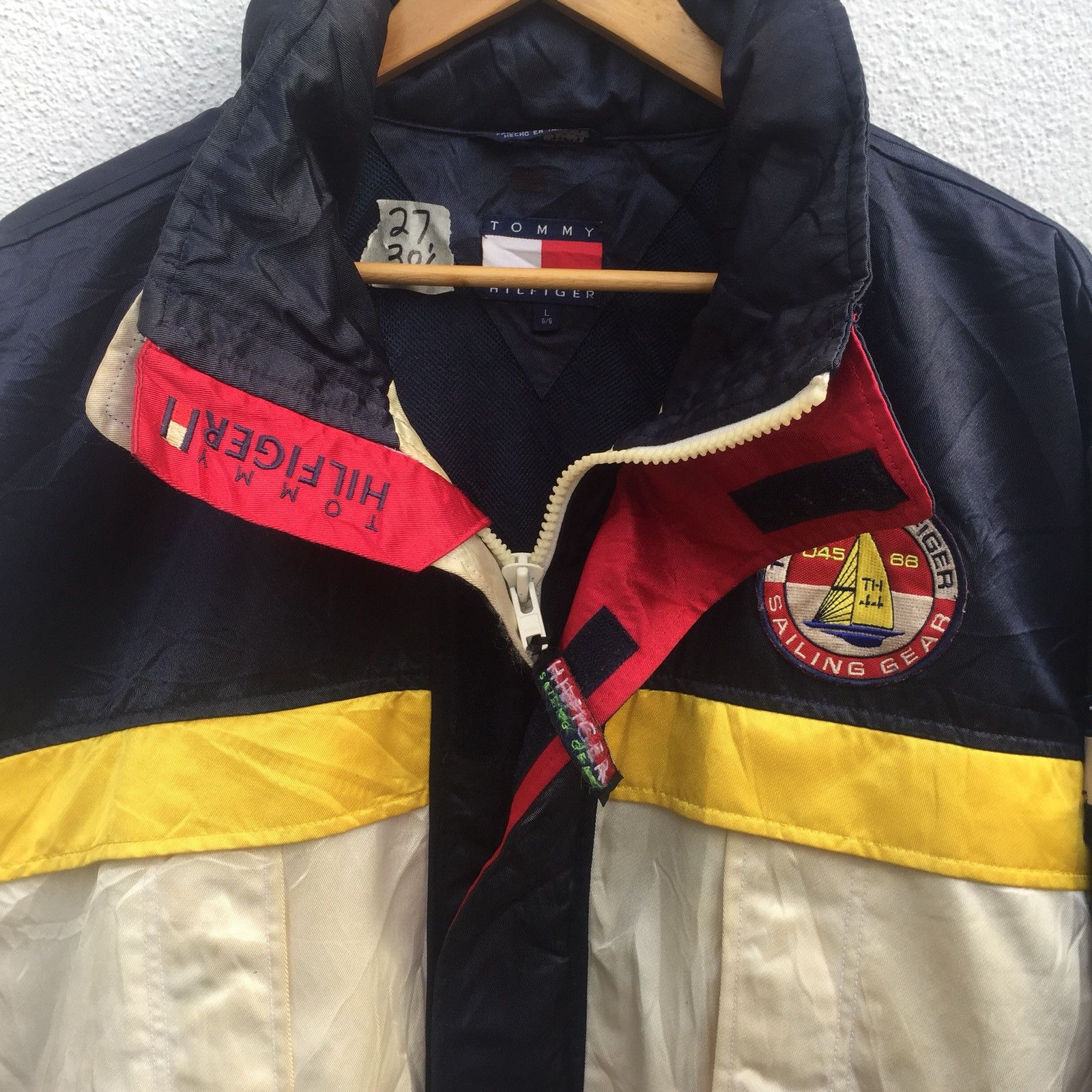Tommy Hilfiger Vintage 90s Tommy Hilfiger Sailing Gear Jacket Size US L / EU 52-54 / 3 - 3 Thumbnail