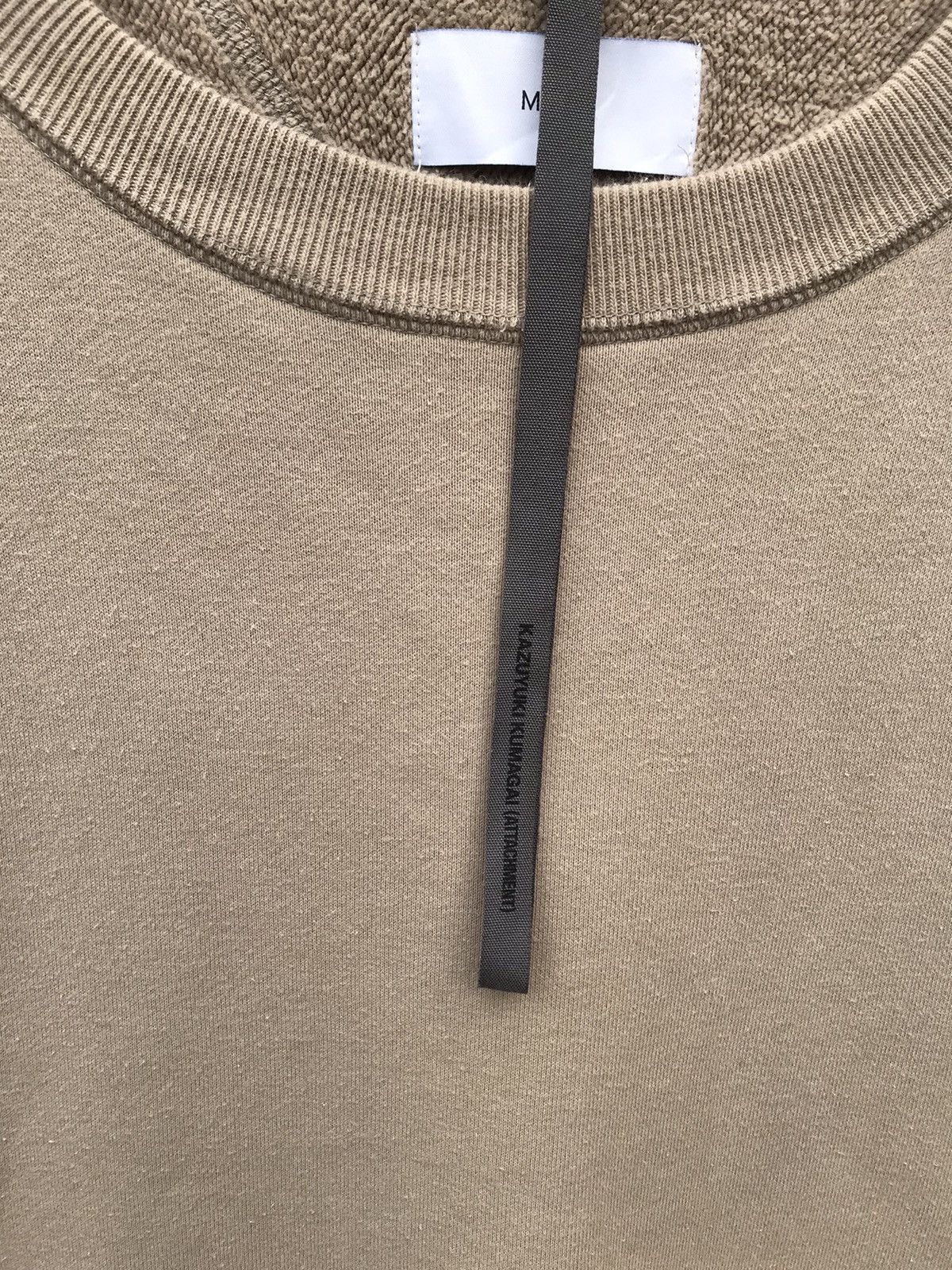 Attachment Attachment Kazuyuki Kumagai Japan Designer Plain Sweatshirt Size US XL / EU 56 / 4 - 4 Thumbnail