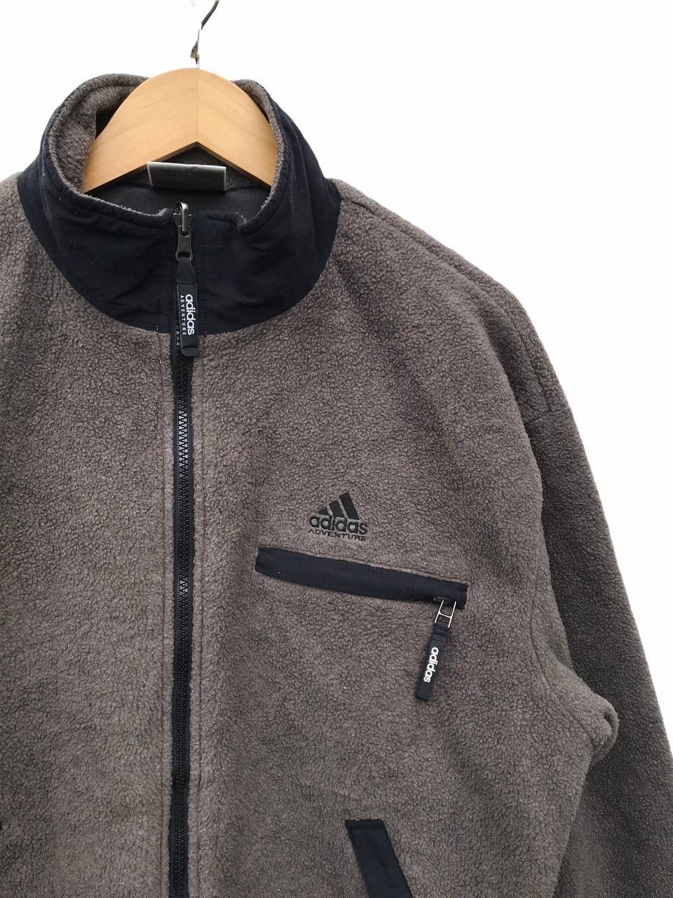 Adidas Vintage Adidas Fleece Sweater Adidas Streetwear Jacket Size US L / EU 52-54 / 3 - 2 Thumbnail