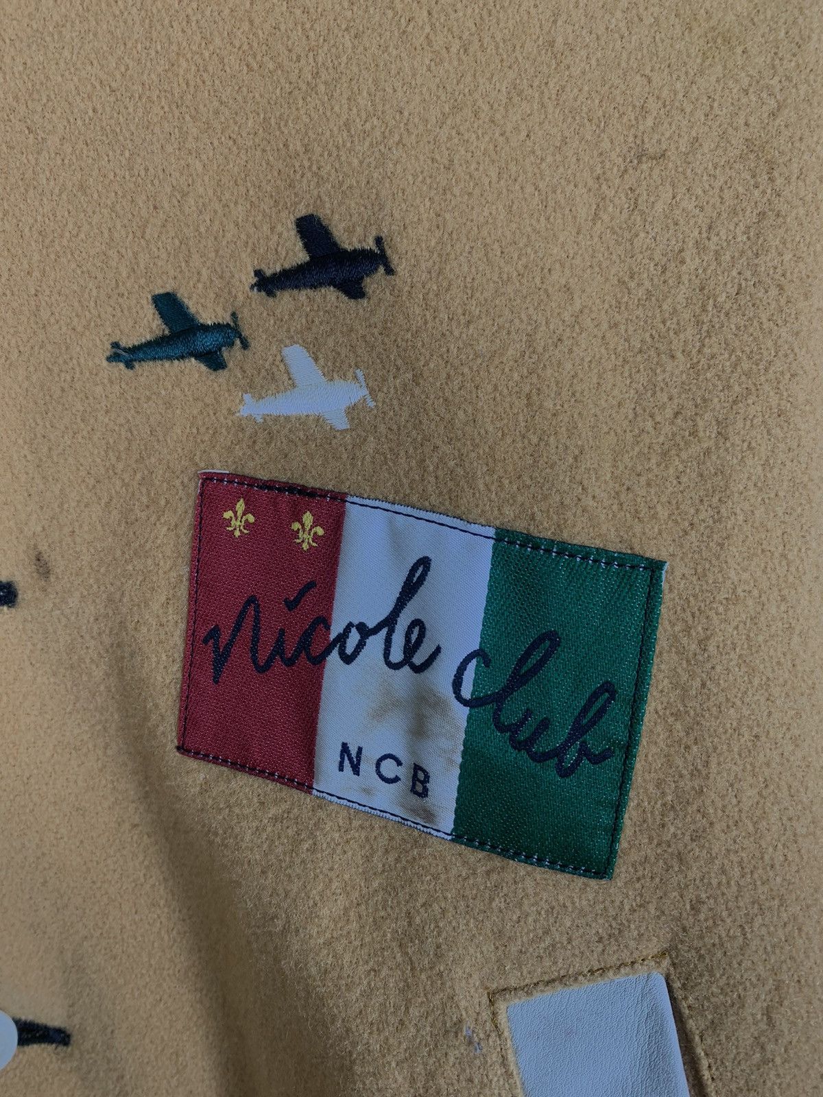Japanese Brand Vintage Nicole Club Mohair Sleeve Leather Varsity Jacket Size US M / EU 48-50 / 2 - 3 Thumbnail