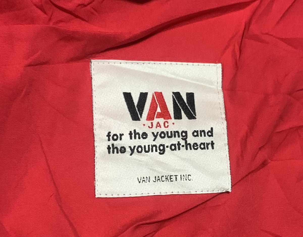 Vintage Vintage 80s Van Jac Big Logo Jacket Sun Faded Size US L / EU 52-54 / 3 - 5 Thumbnail