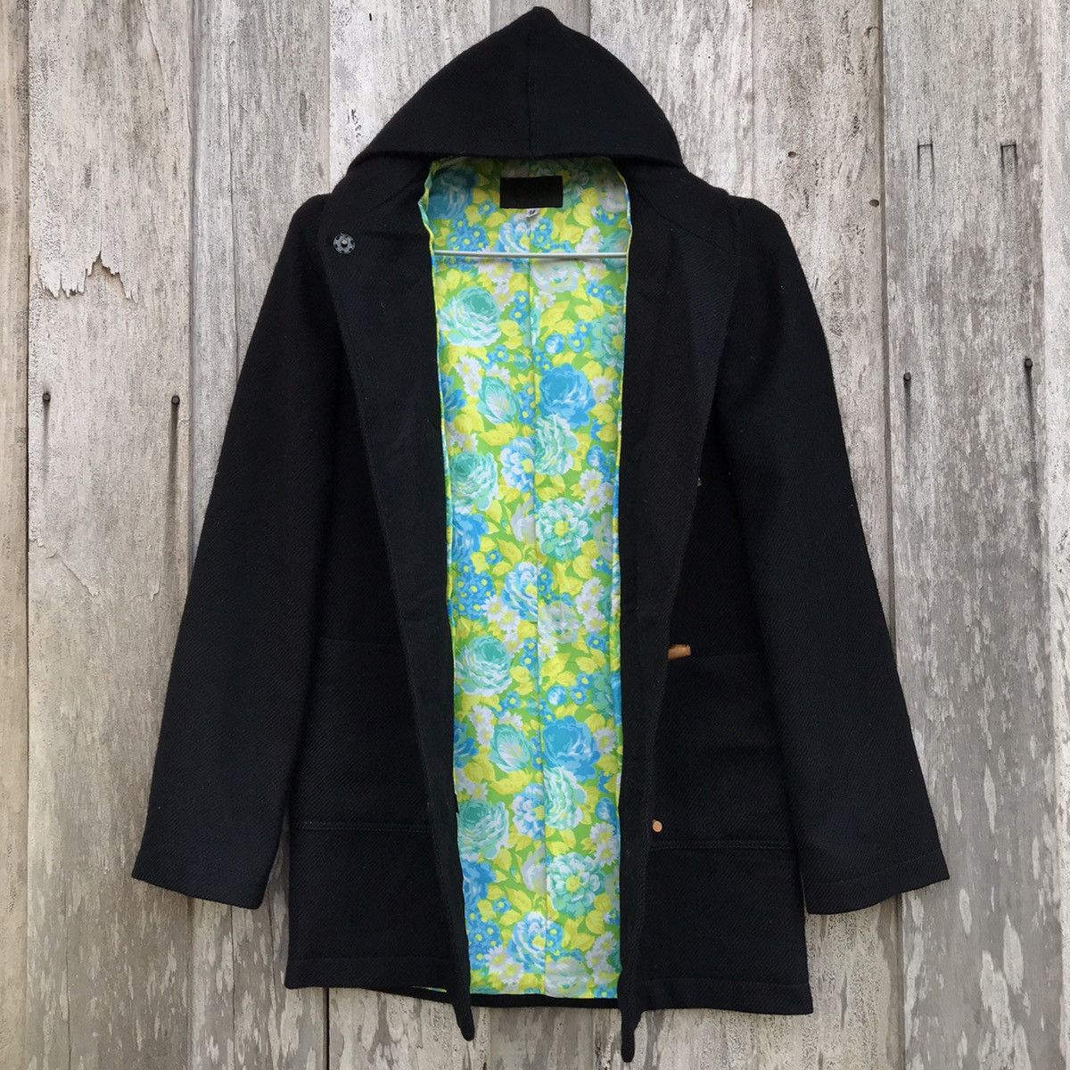 Dolce & Gabbana Wool Duffle Coat Floral Printed Lining Size S / US 4 / IT 40 - 8 Thumbnail