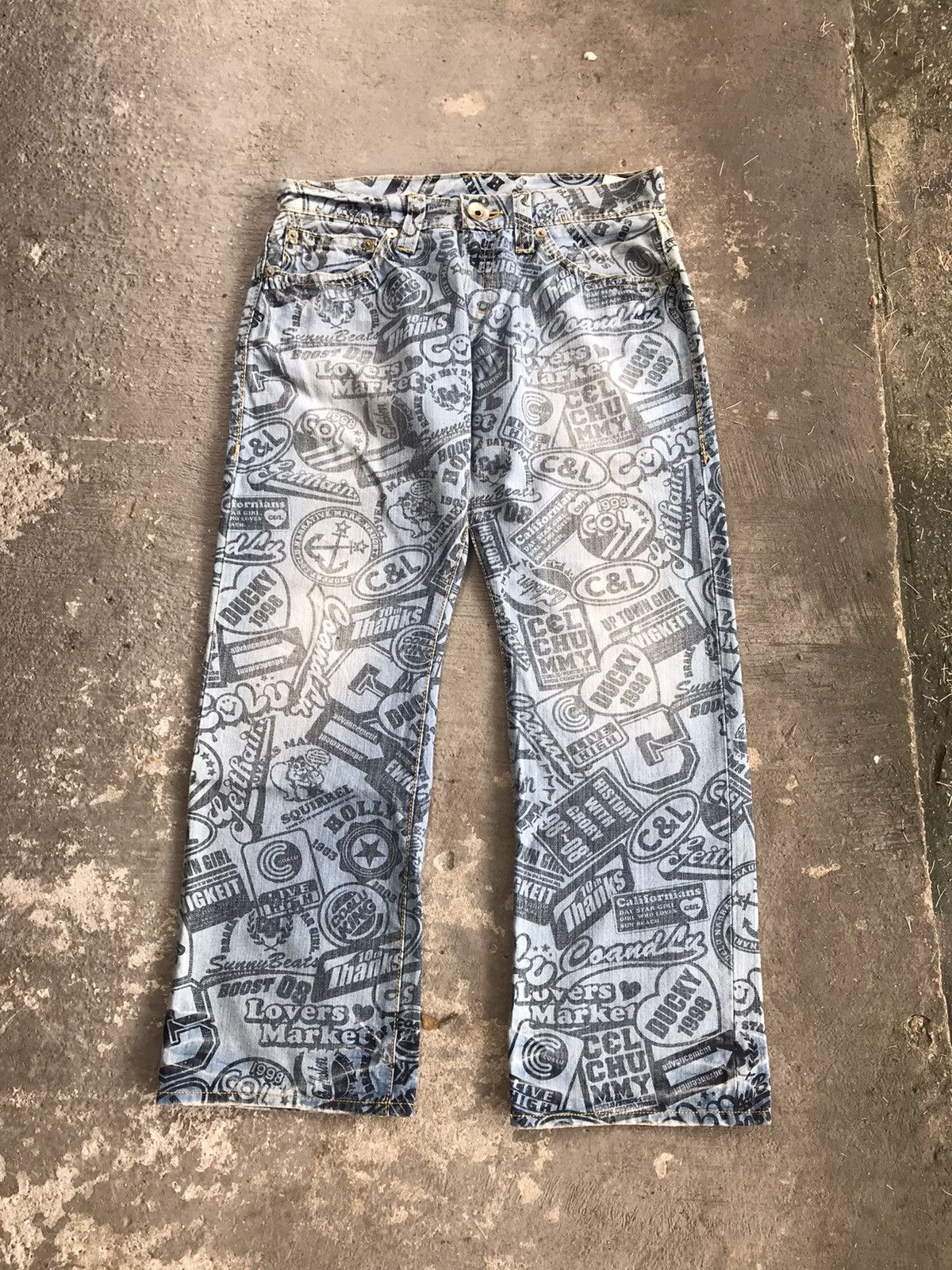 Designer × Japanese Brand Inspired Hysteric Glamour Co & Lu Legitimate Denim Inspired Size US 33 - 4 Thumbnail
