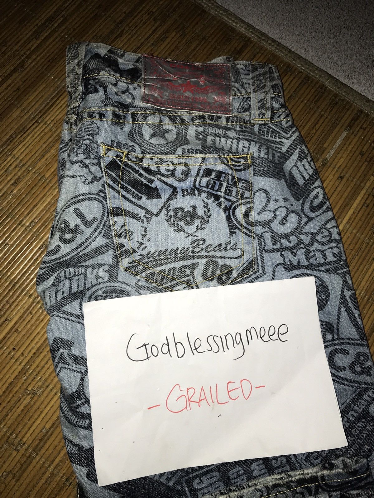 Designer × Japanese Brand Inspired Hysteric Glamour Co & Lu Legitimate Denim Inspired Size US 33 - 8 Thumbnail