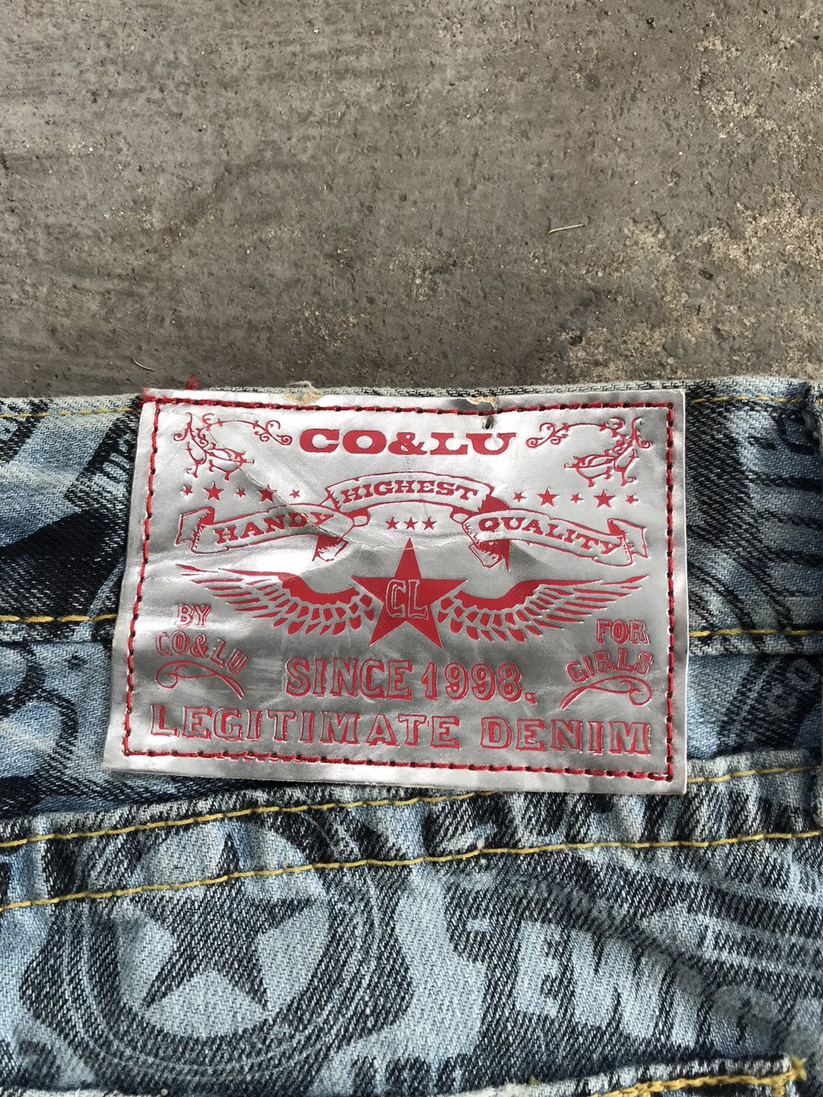 Designer × Japanese Brand Inspired Hysteric Glamour Co & Lu Legitimate Denim Inspired Size US 33 - 3 Thumbnail