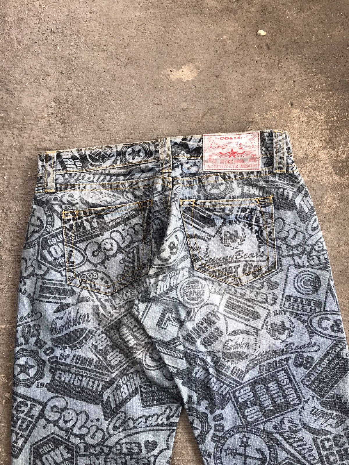 Designer × Japanese Brand Inspired Hysteric Glamour Co & Lu Legitimate Denim Inspired Size US 33 - 2 Thumbnail