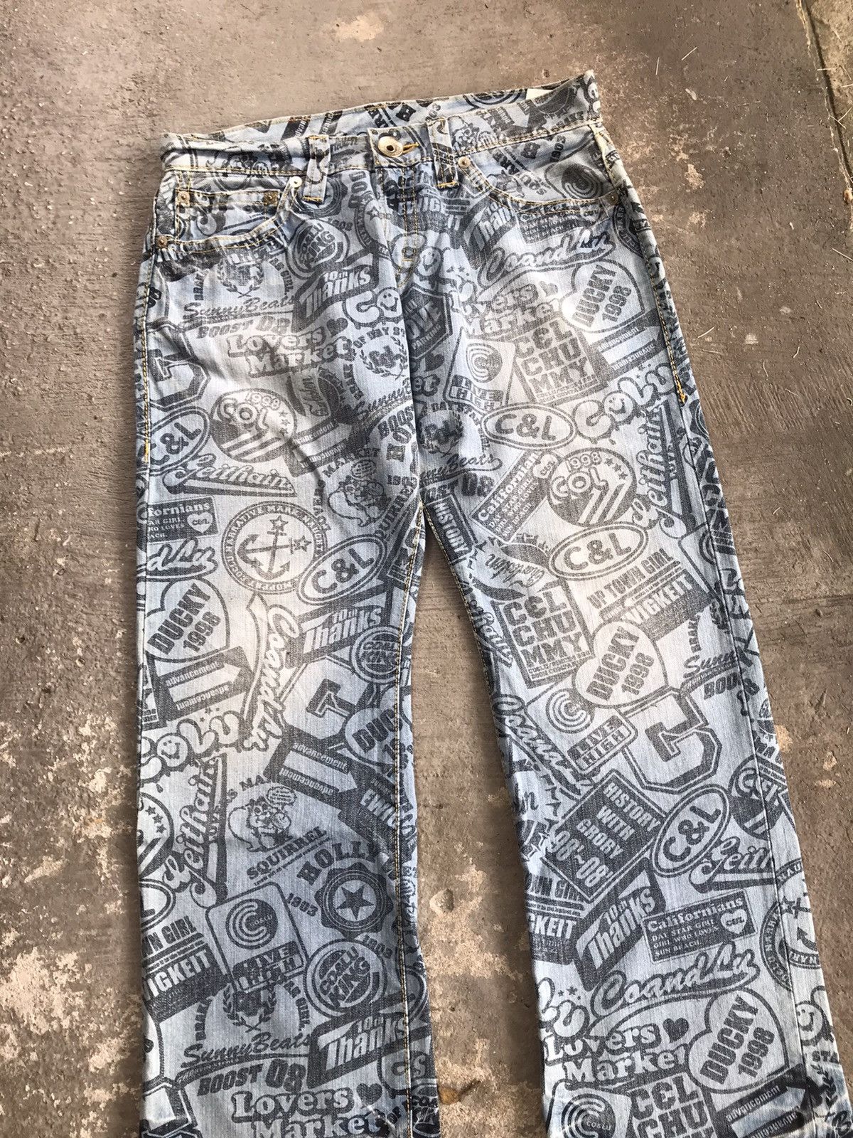 Designer × Japanese Brand Inspired Hysteric Glamour Co & Lu Legitimate Denim Inspired Size US 33 - 5 Thumbnail