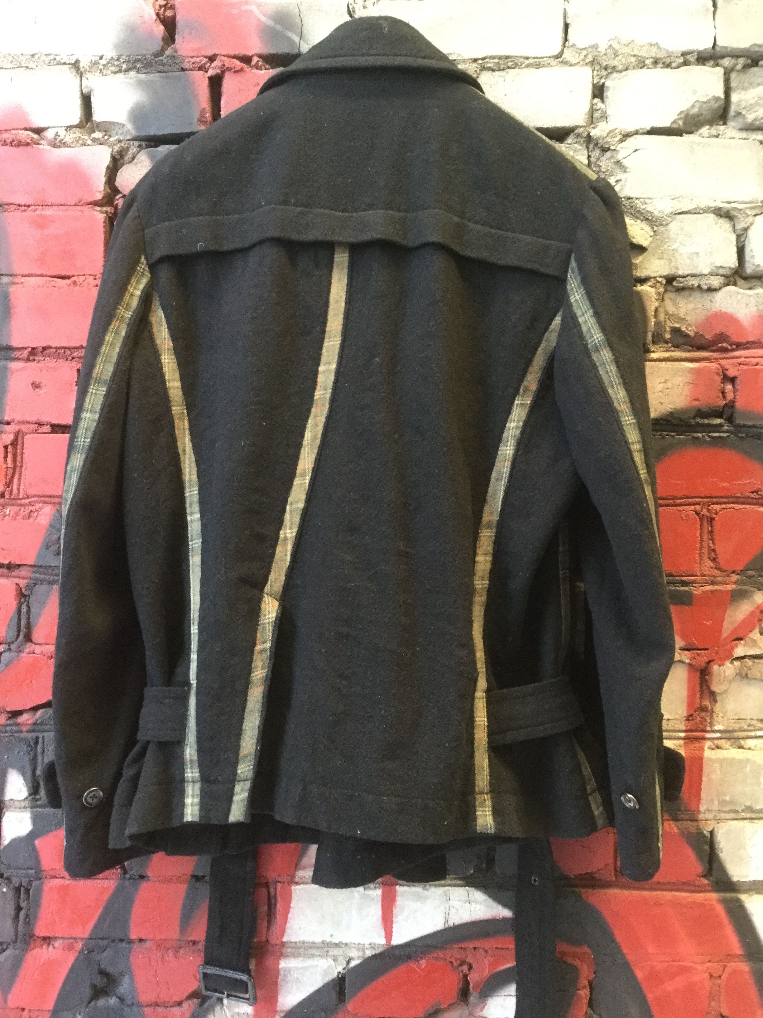 Yohji Yamamoto NEW ARCHIVE Y's asymmetric double breasted belted jacket Size US M / EU 48-50 / 2 - 3 Thumbnail
