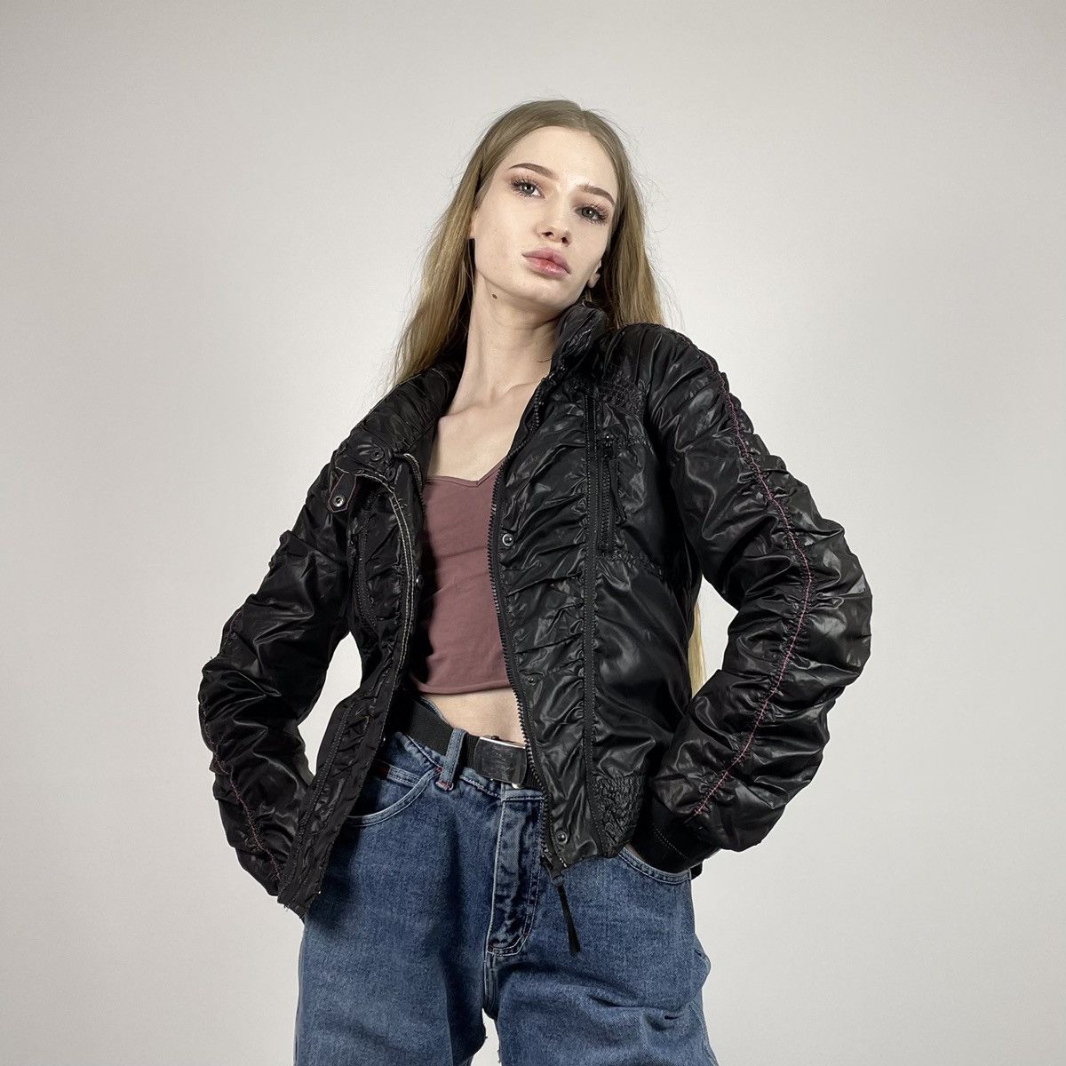 Vintage Vintage Y2K Japanese Jacket Streetwear Avant Garde Style Size S / US 4 / IT 40 - 2 Thumbnail