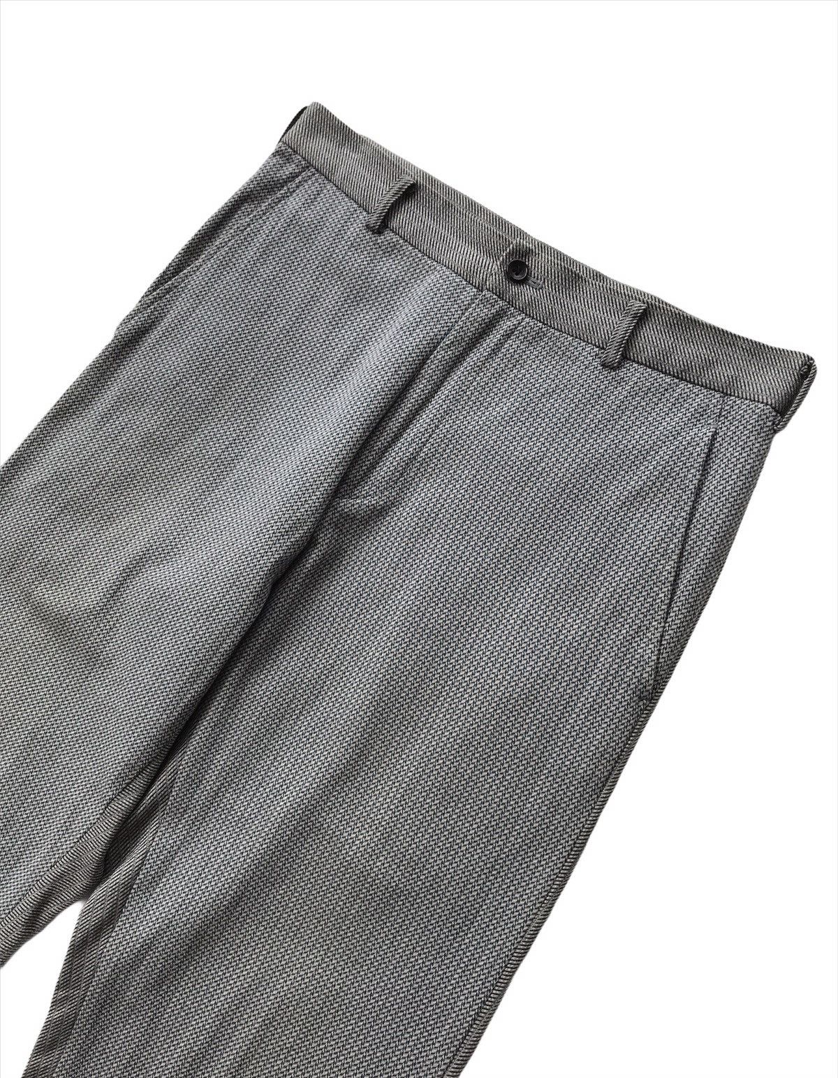 Comme des Garcons Homme Plus × Rei Kawakubo 🔥Archival SS00 CDGH Dual Tones Tilted Gingham Stripes Pants Size US 30 / EU 46 - 4 Thumbnail