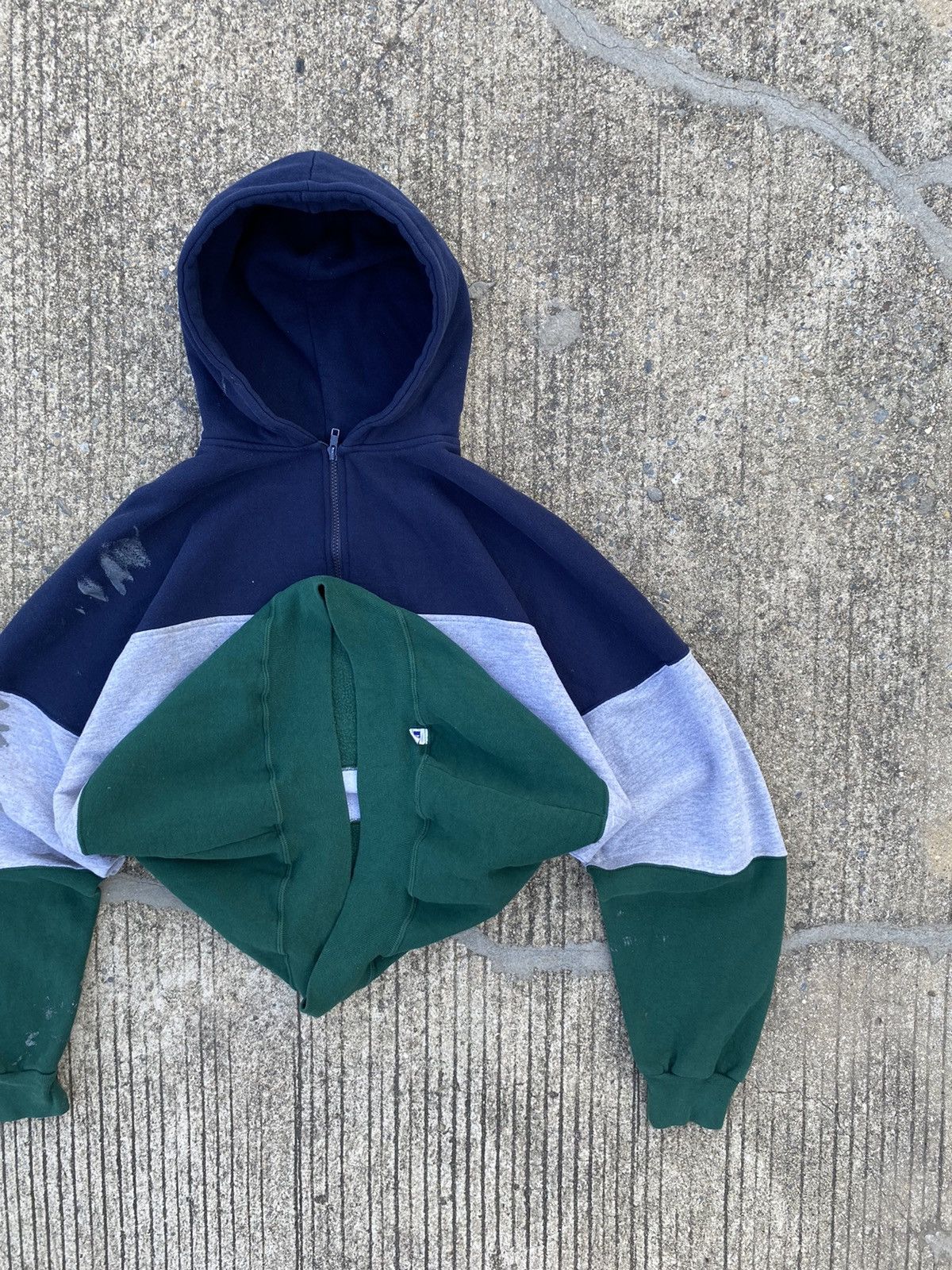 Russell Athletic VTG Boxy Russell Athletic Hoodie 90’s 3 Tone Size US XXL / EU 58 / 5 - 5 Thumbnail