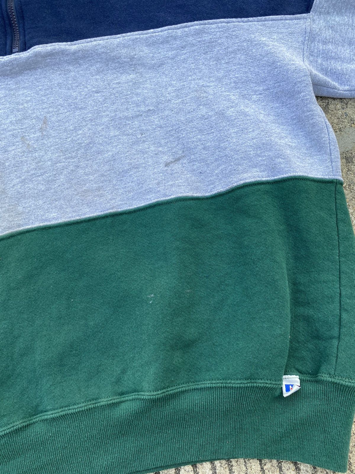 Russell Athletic VTG Boxy Russell Athletic Hoodie 90’s 3 Tone Size US XXL / EU 58 / 5 - 17 Thumbnail