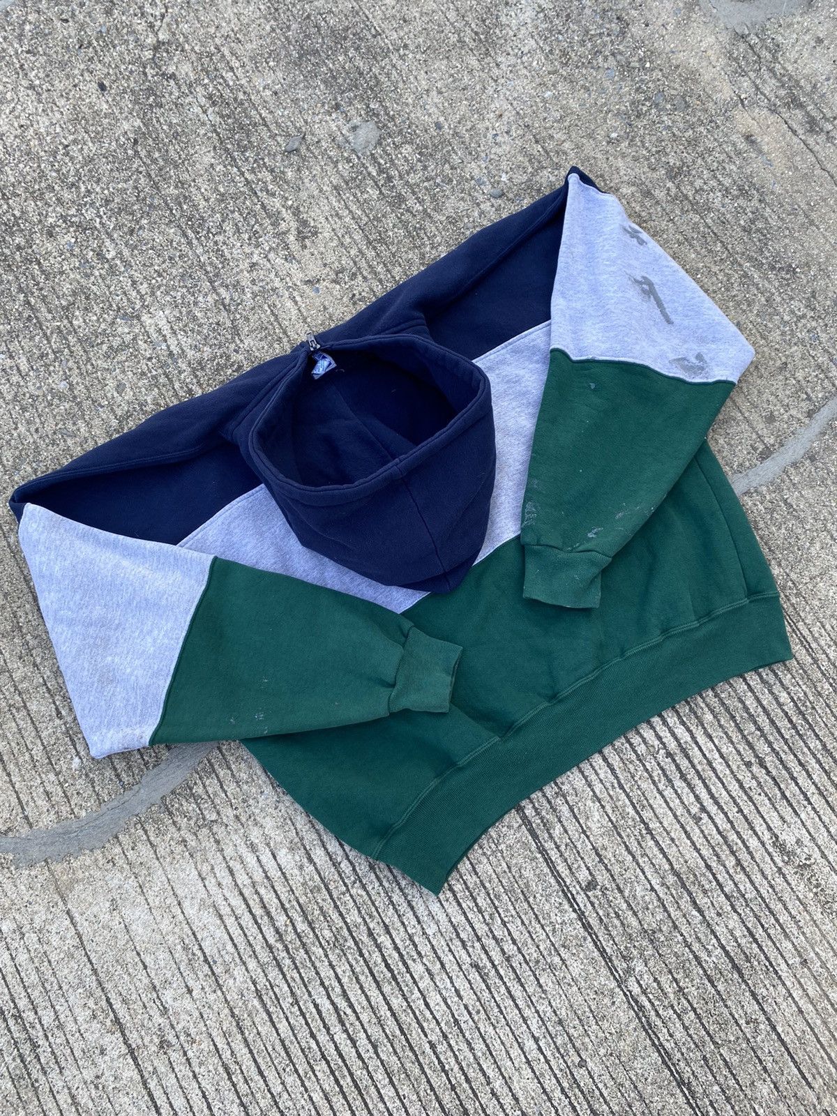 Russell Athletic VTG Boxy Russell Athletic Hoodie 90’s 3 Tone Size US XXL / EU 58 / 5 - 9 Thumbnail