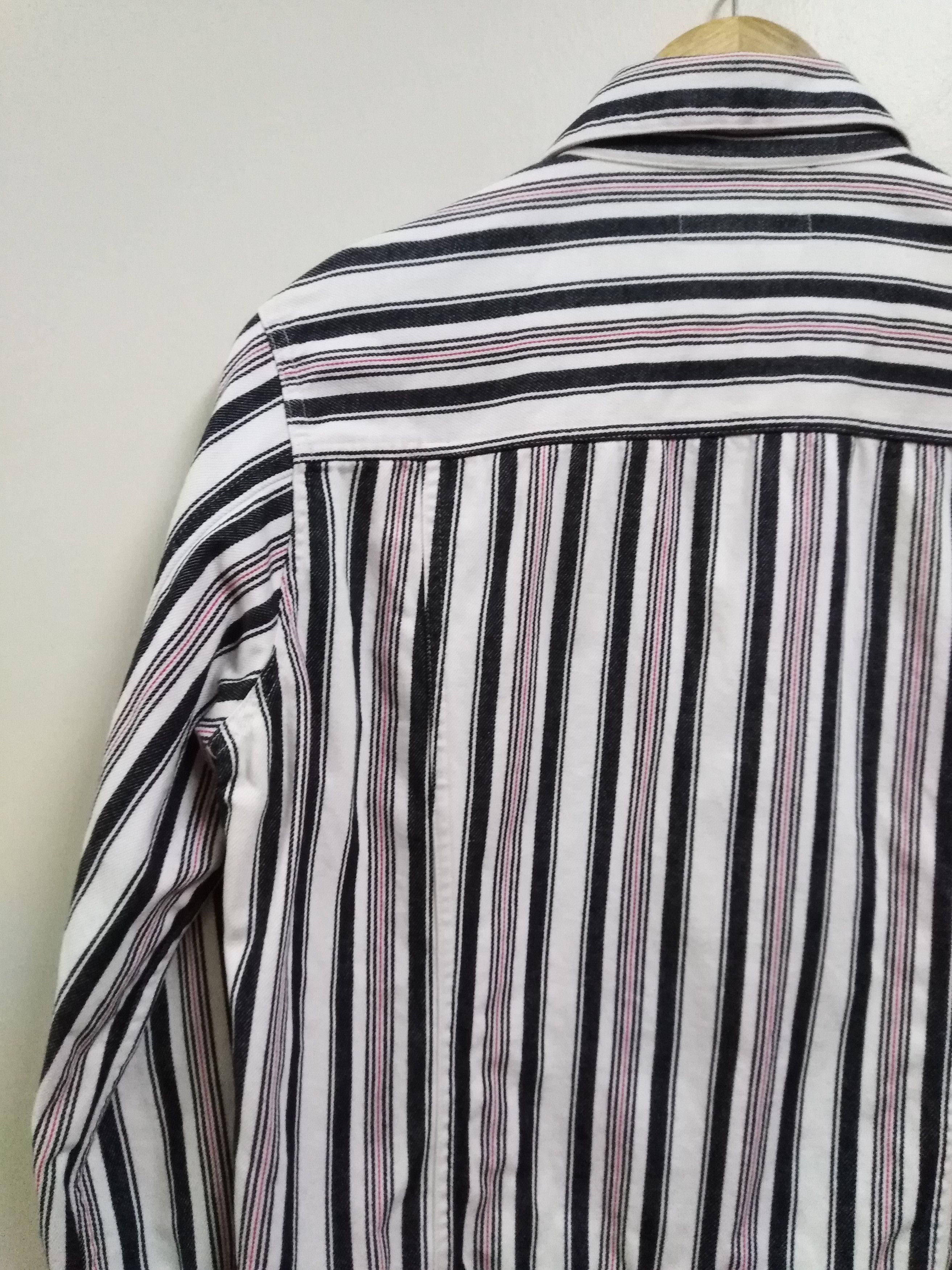 Katharine Hamnett London Katharine Hamnett London Striped Trucker Jacket Size US M / EU 48-50 / 2 - 9 Thumbnail