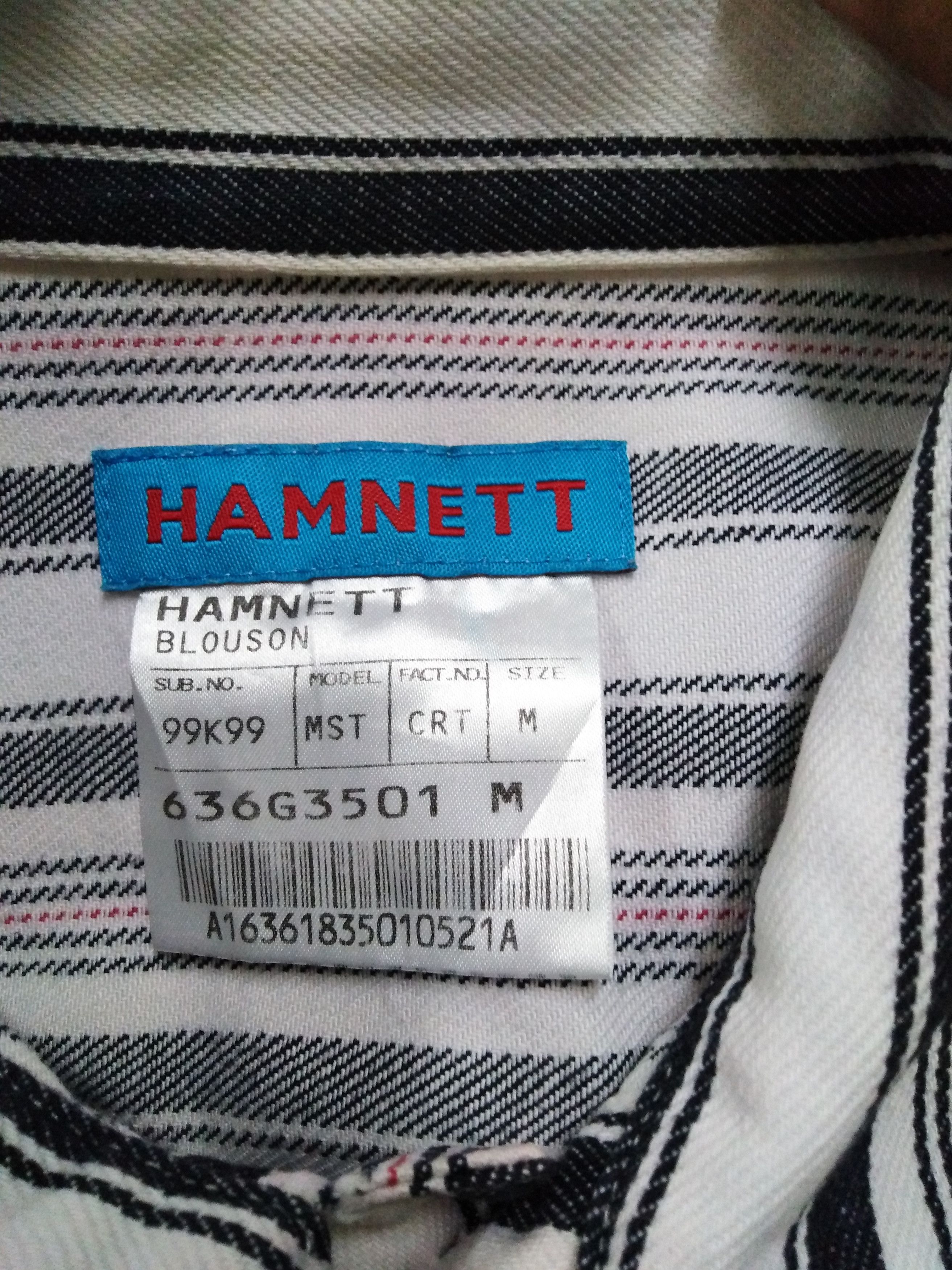 Katharine Hamnett London Katharine Hamnett London Striped Trucker Jacket Size US M / EU 48-50 / 2 - 12 Thumbnail