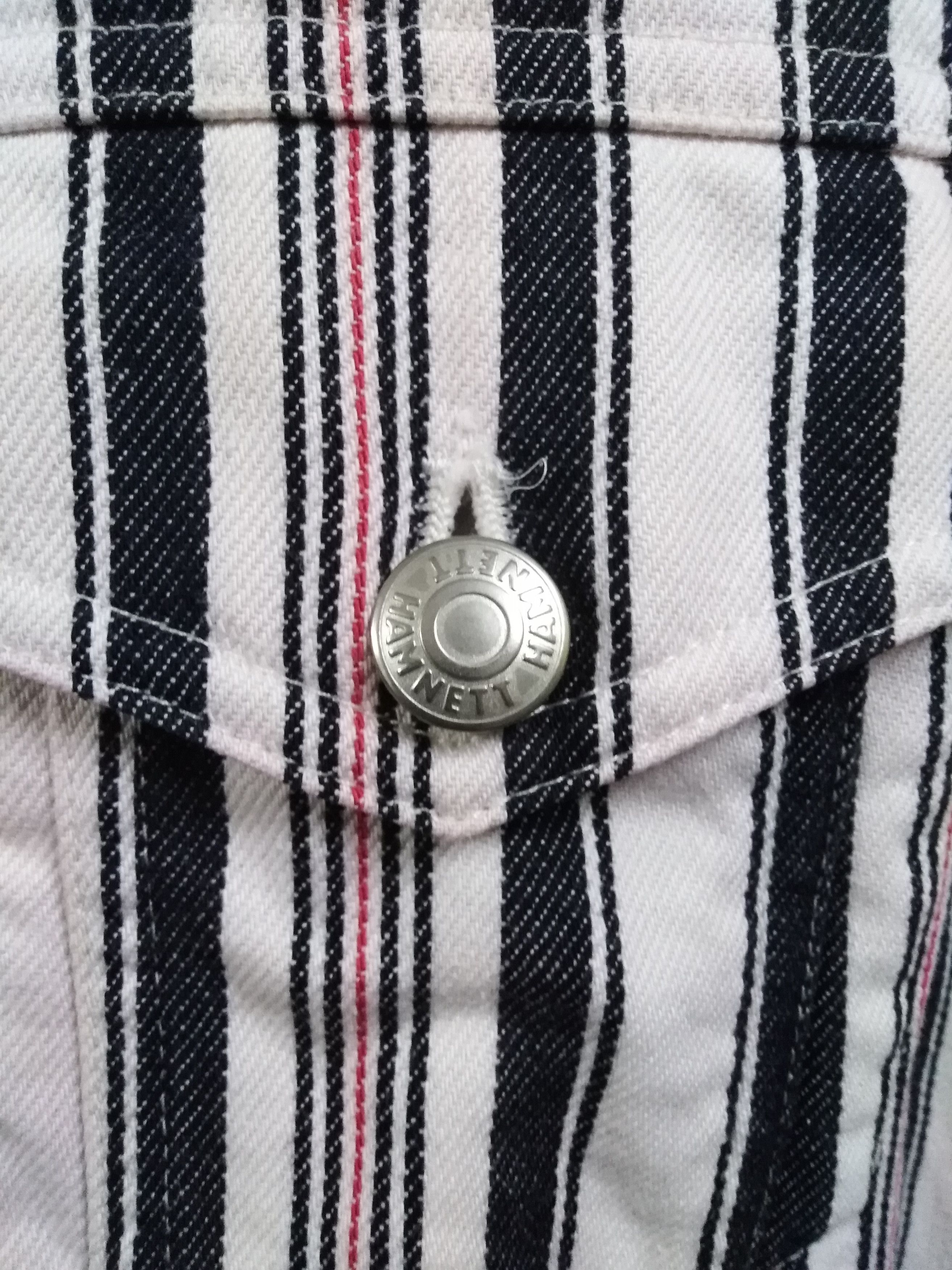 Katharine Hamnett London Katharine Hamnett London Striped Trucker Jacket Size US M / EU 48-50 / 2 - 7 Thumbnail