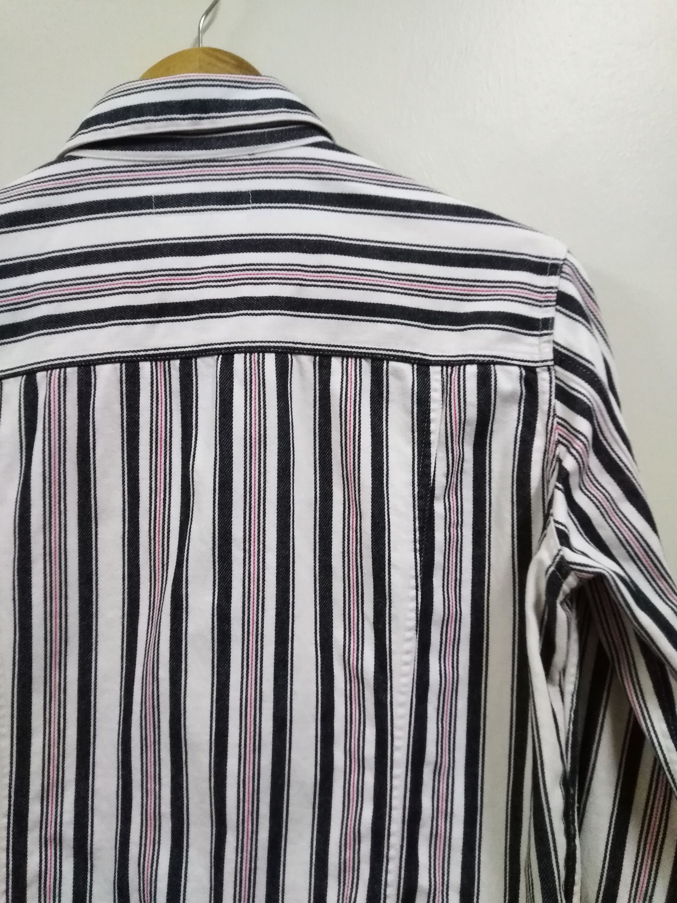 Katharine Hamnett London Katharine Hamnett London Striped Trucker Jacket Size US M / EU 48-50 / 2 - 8 Thumbnail