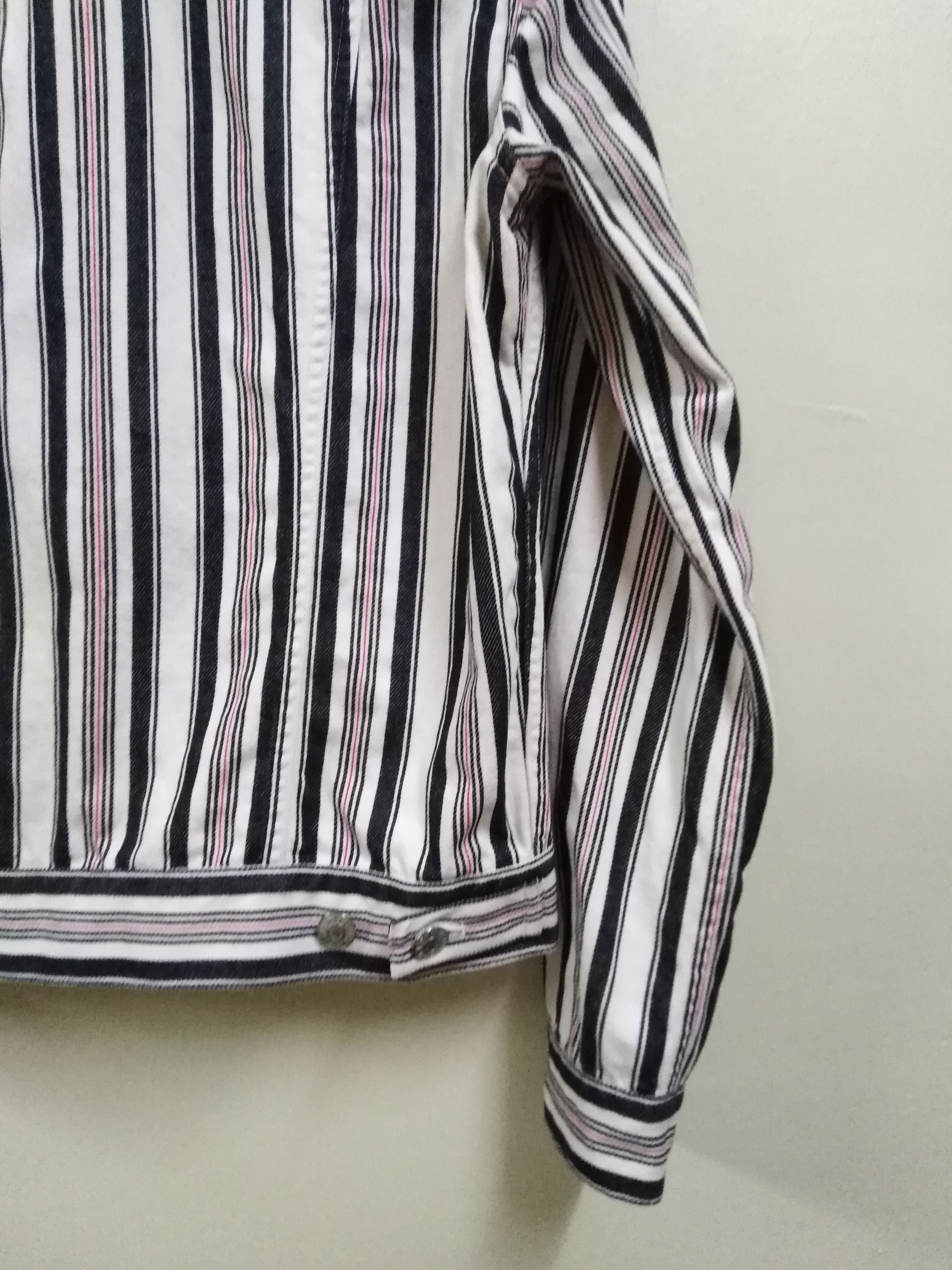 Katharine Hamnett London Katharine Hamnett London Striped Trucker Jacket Size US M / EU 48-50 / 2 - 10 Thumbnail