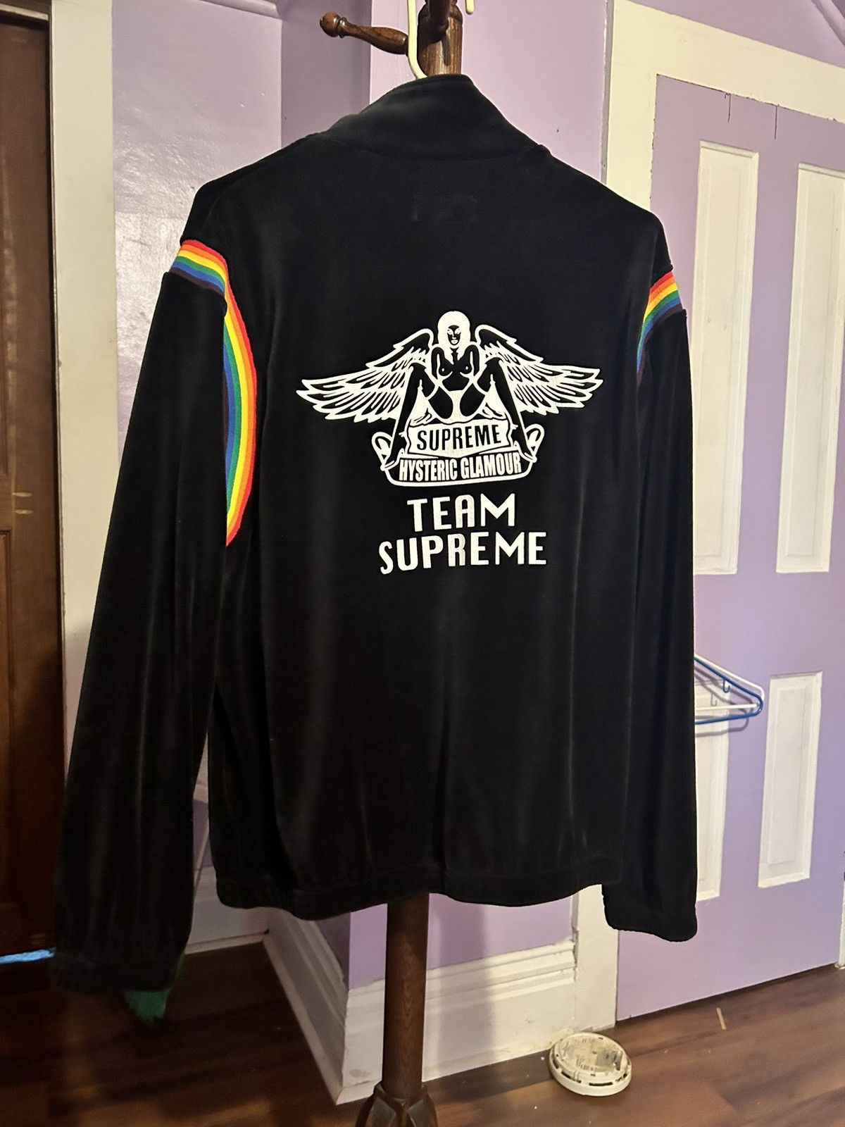 Apparel Supreme Hysteric Glamour Velour Track Jacket Supreme X