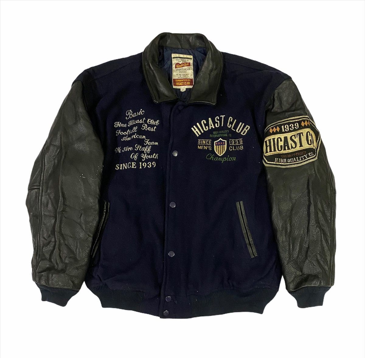 Vintage Vintage Wool/leather Varsity Jacket Size US L / EU 52-54 / 3 - 3 Thumbnail