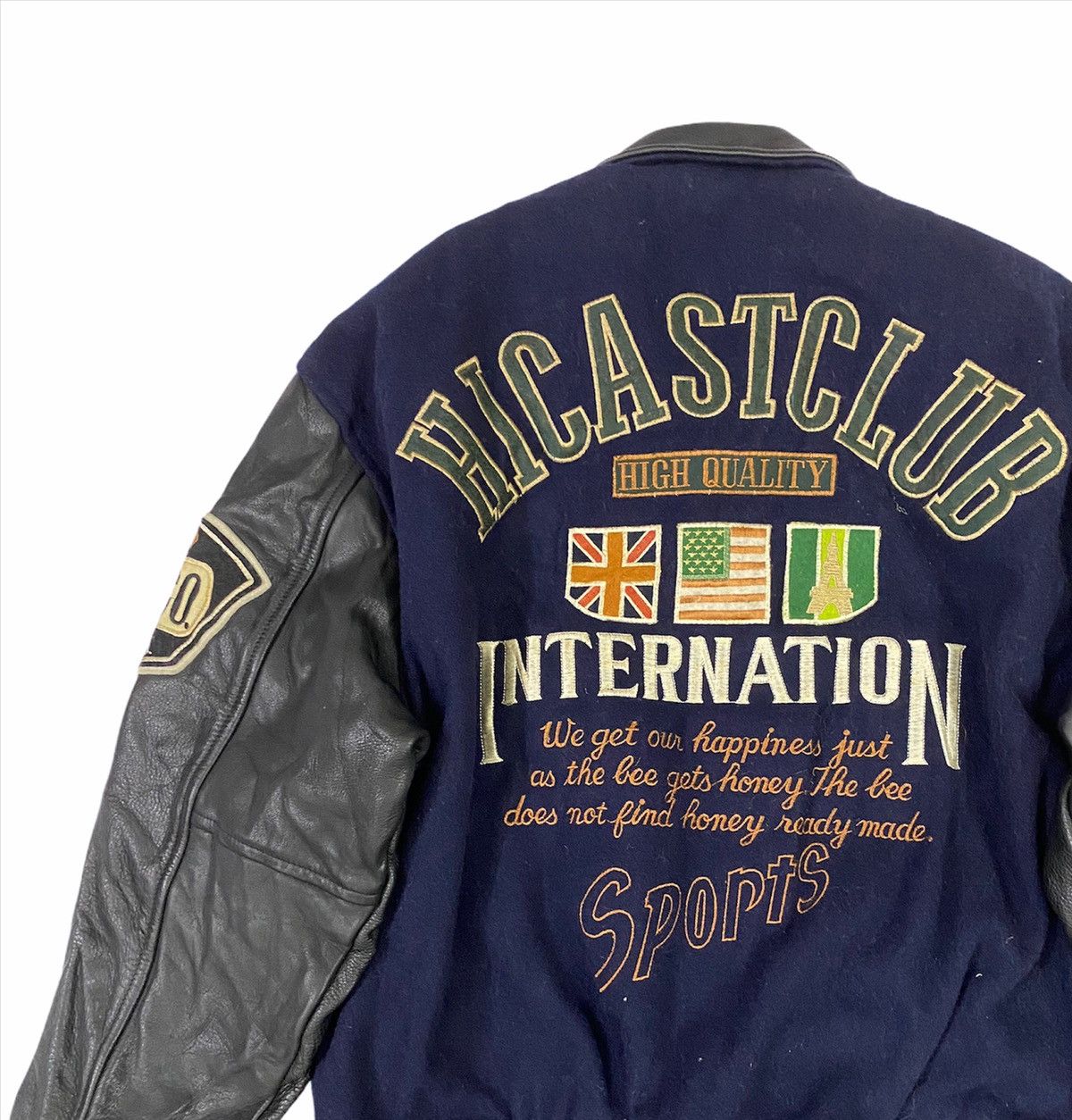 Vintage Vintage Wool/leather Varsity Jacket Size US L / EU 52-54 / 3 - 2 Thumbnail