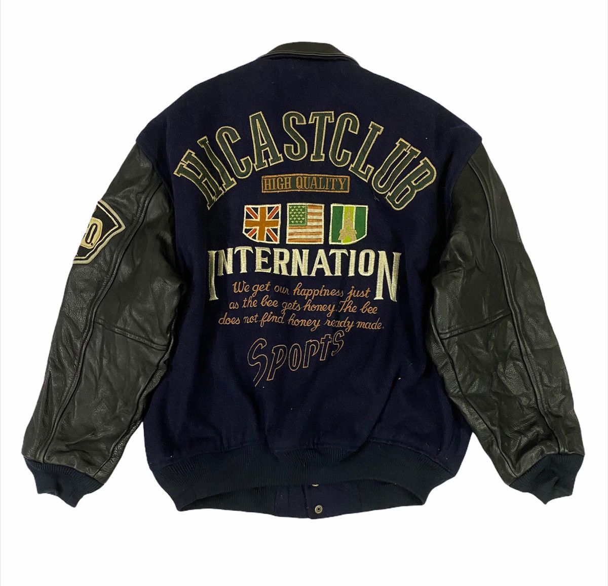 Vintage Vintage Wool/leather Varsity Jacket Size US L / EU 52-54 / 3 - 1 Thumbnail