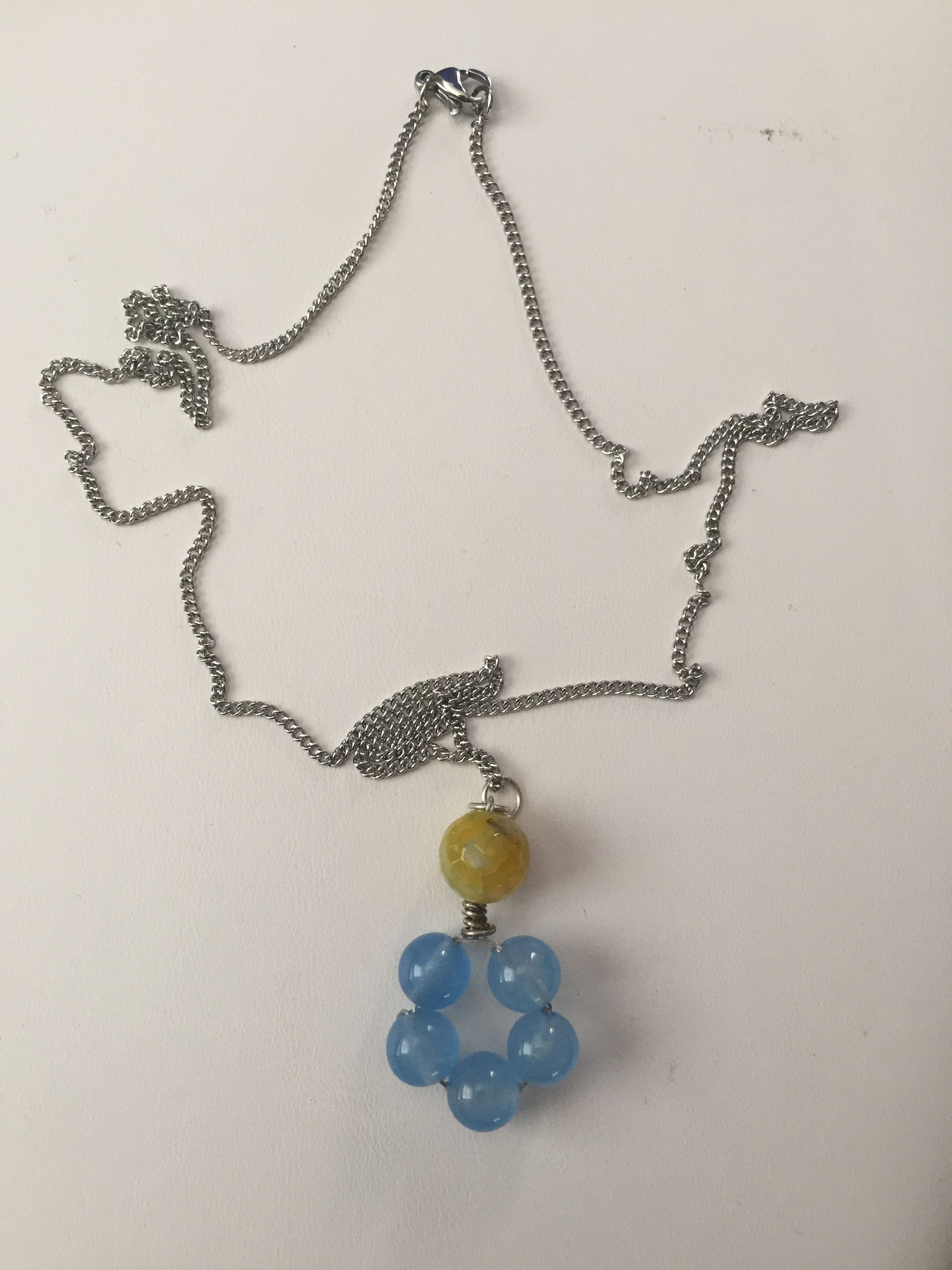 Handmade Crystal Beads Chain Necklace Size ONE SIZE - 1 Thumbnail