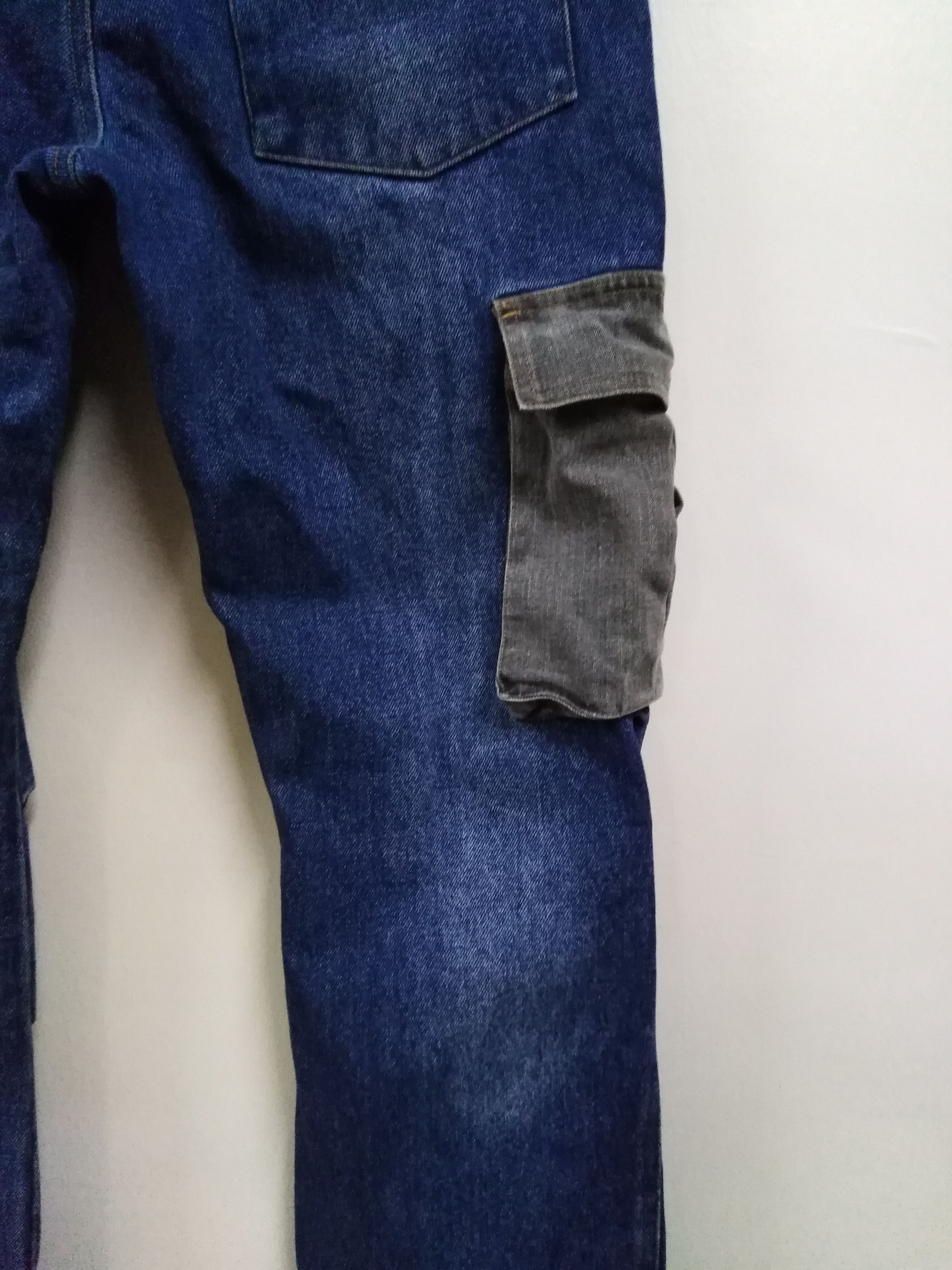 Nicole Club Cargo Jeans Japanese Brand H BOY Patchwork Jeans Size US 32 / EU 48 - 16 Thumbnail
