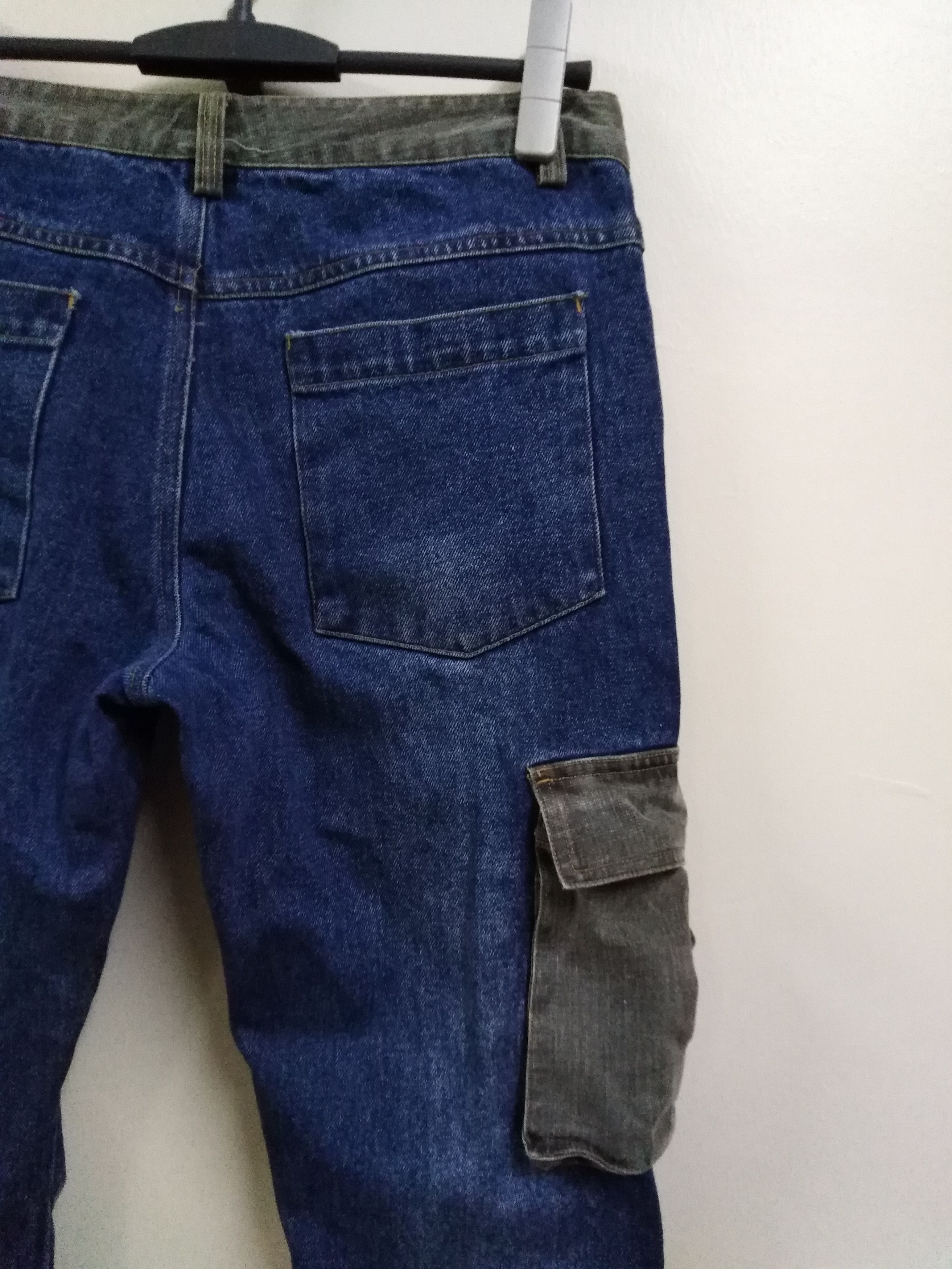 Nicole Club Cargo Jeans Japanese Brand H BOY Patchwork Jeans Size US 32 / EU 48 - 14 Thumbnail