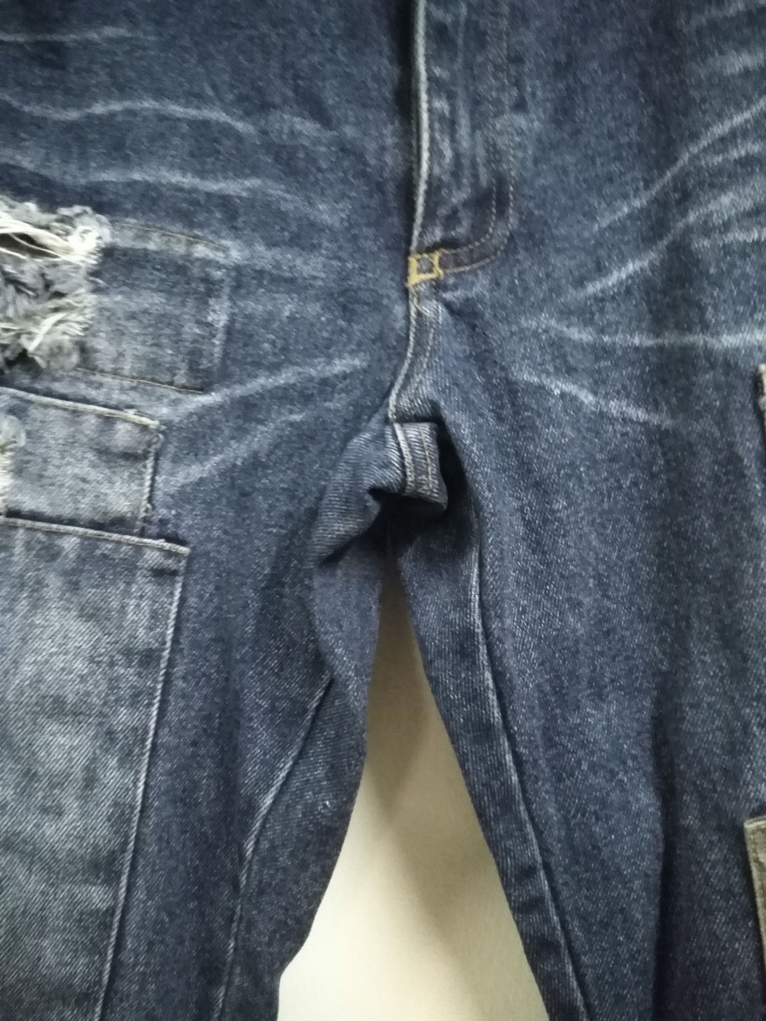 Nicole Club Cargo Jeans Japanese Brand H BOY Patchwork Jeans Size US 32 / EU 48 - 9 Thumbnail
