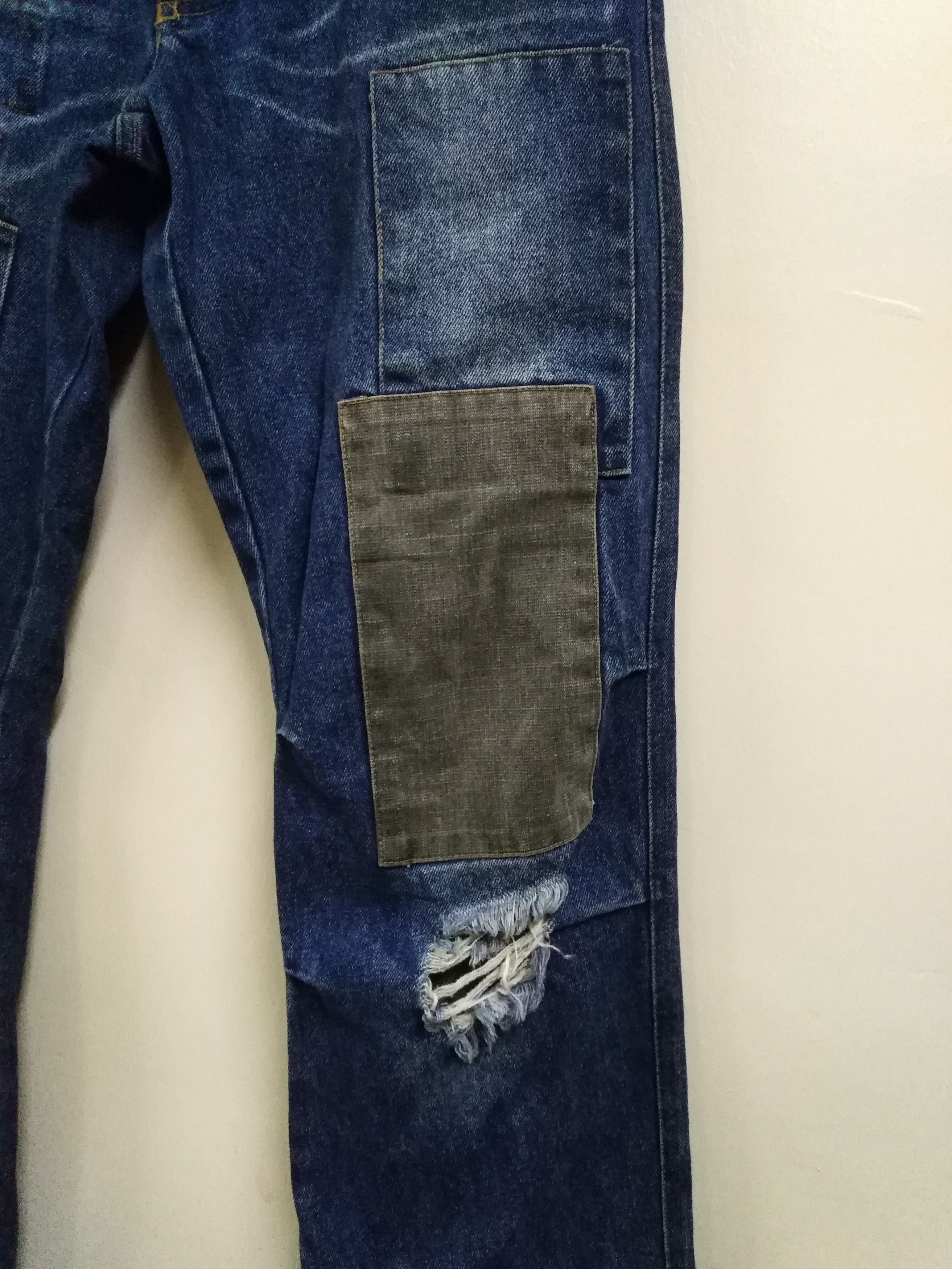 Nicole Club Cargo Jeans Japanese Brand H BOY Patchwork Jeans Size US 32 / EU 48 - 10 Thumbnail
