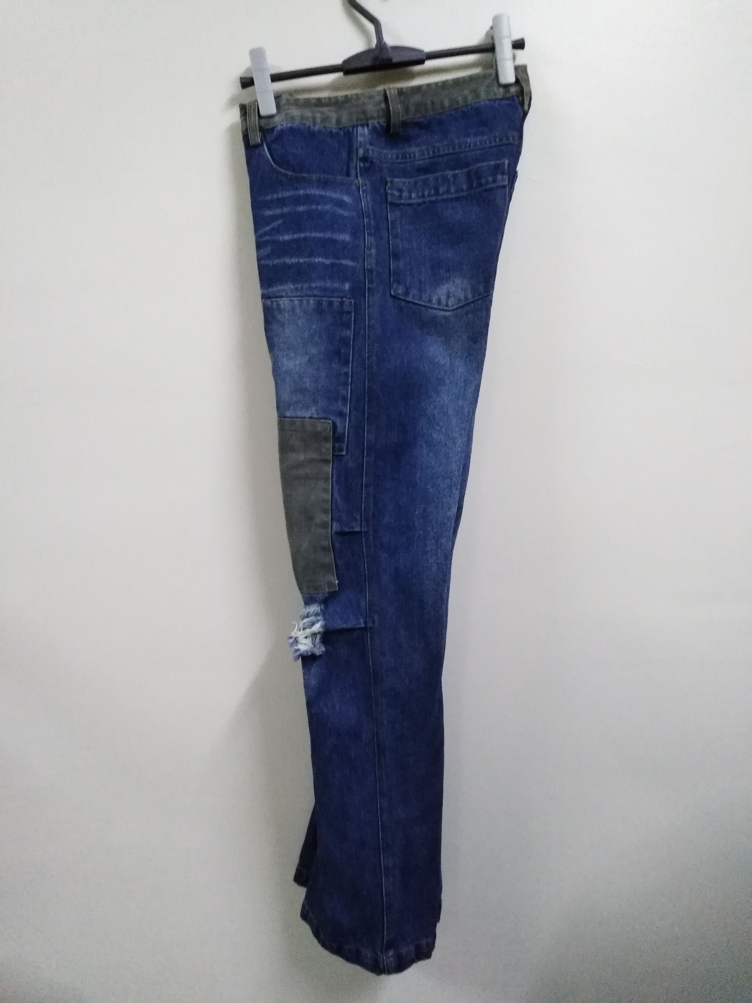 Nicole Club Cargo Jeans Japanese Brand H BOY Patchwork Jeans Size US 32 / EU 48 - 4 Thumbnail