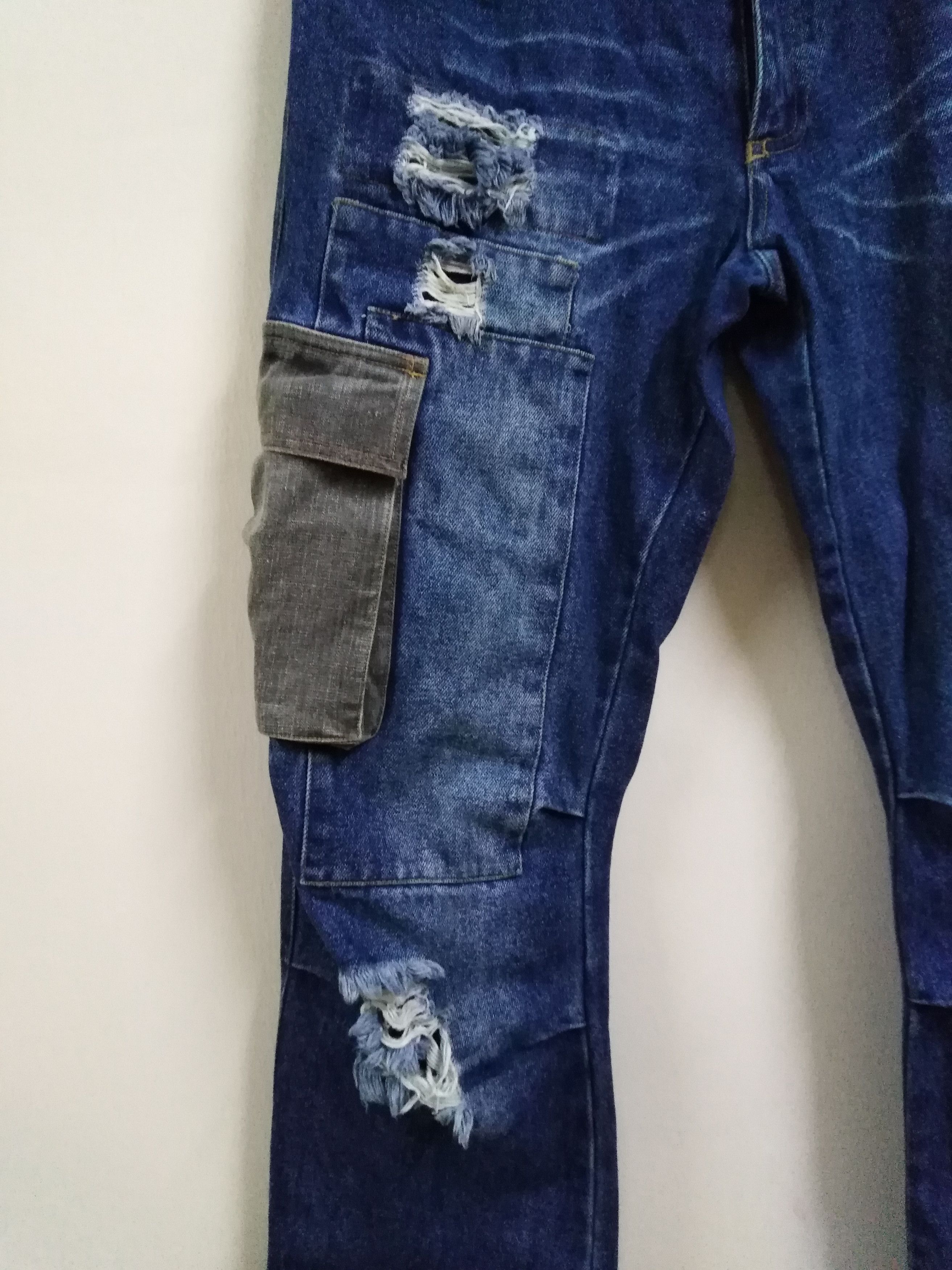 Nicole Club Cargo Jeans Japanese Brand H BOY Patchwork Jeans Size US 32 / EU 48 - 12 Thumbnail