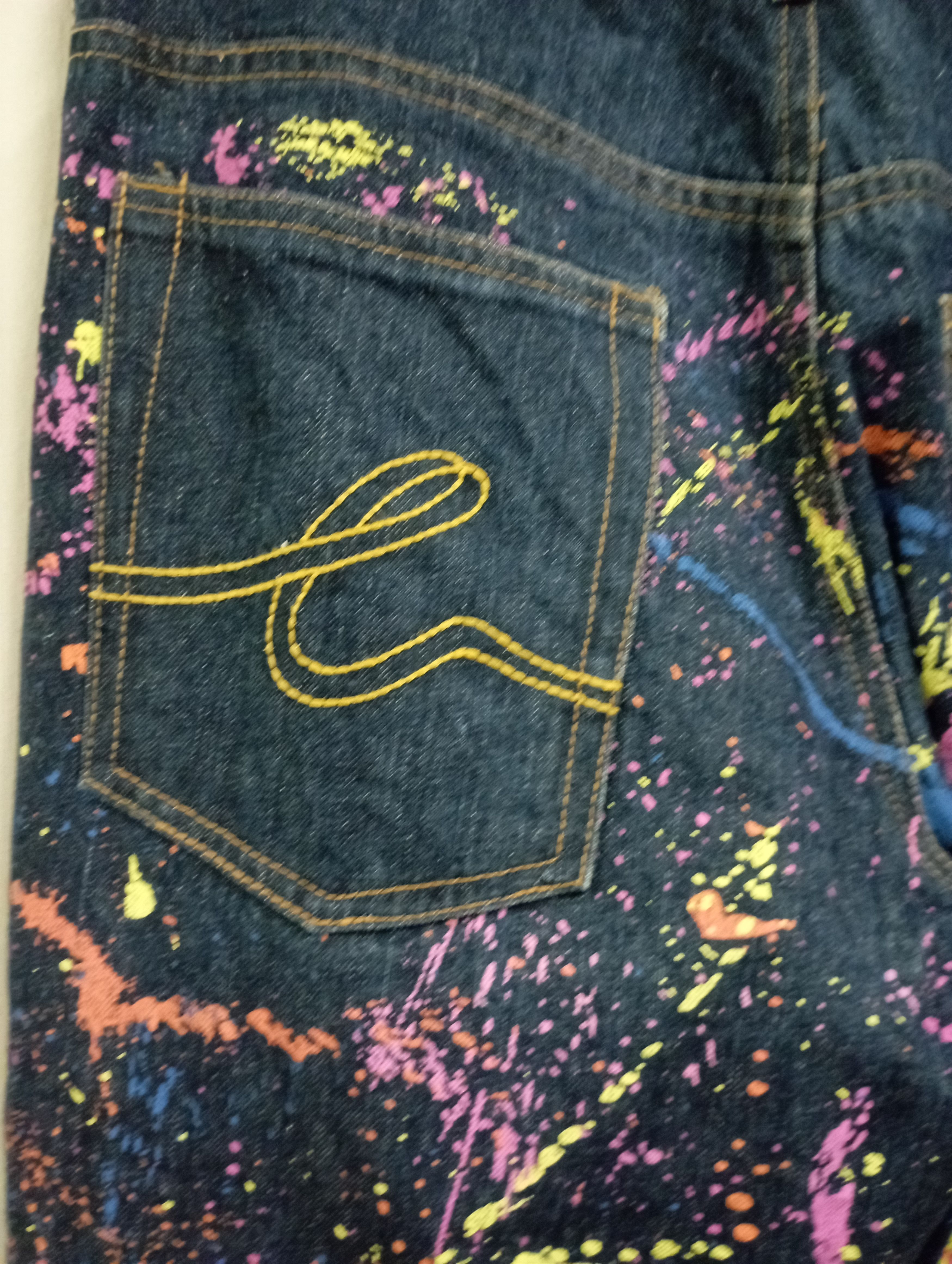 Nicole Club Japanese Brand VCV Like Sterling Ruby Painted Denim Style Size US 32 / EU 48 - 15 Thumbnail