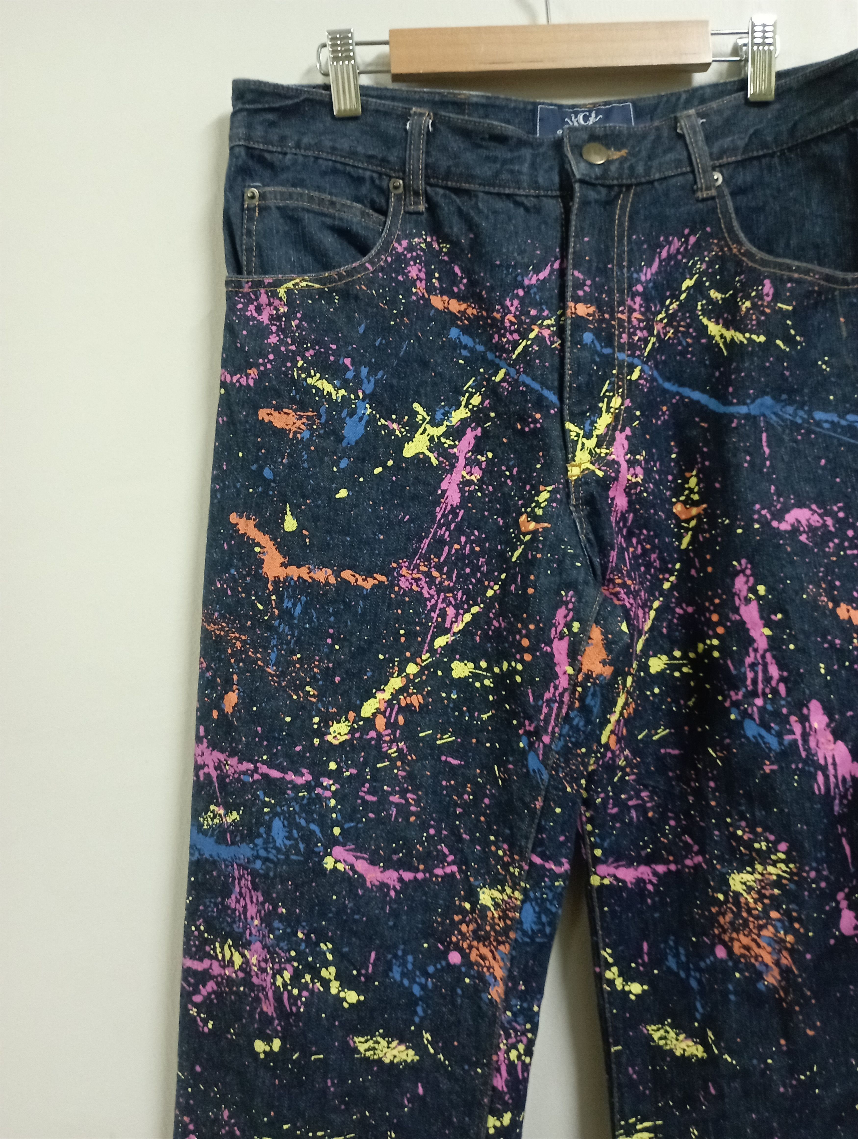 Nicole Club Japanese Brand VCV Like Sterling Ruby Painted Denim Style Size US 32 / EU 48 - 6 Thumbnail