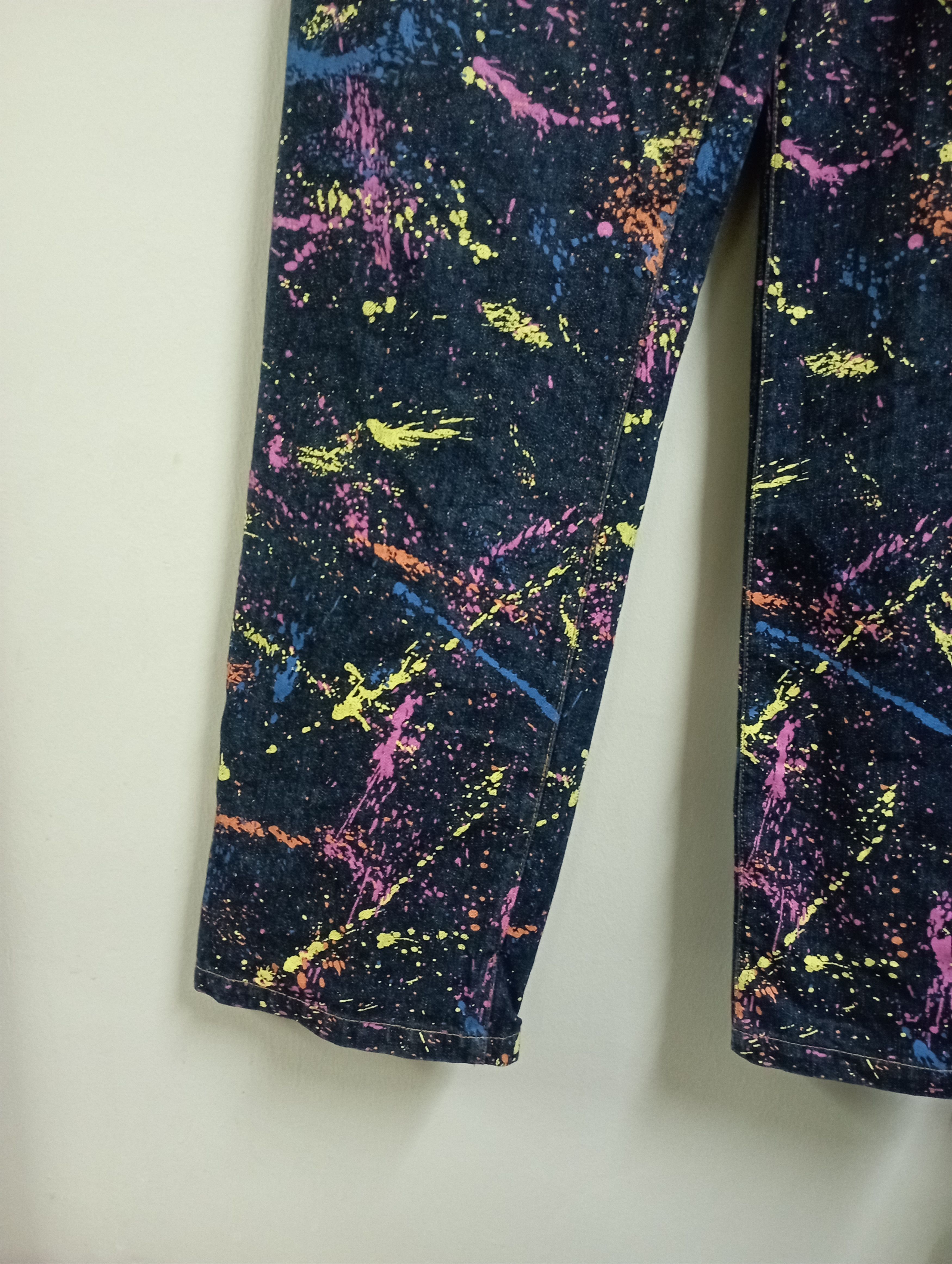 Nicole Club Japanese Brand VCV Like Sterling Ruby Painted Denim Style Size US 32 / EU 48 - 8 Thumbnail