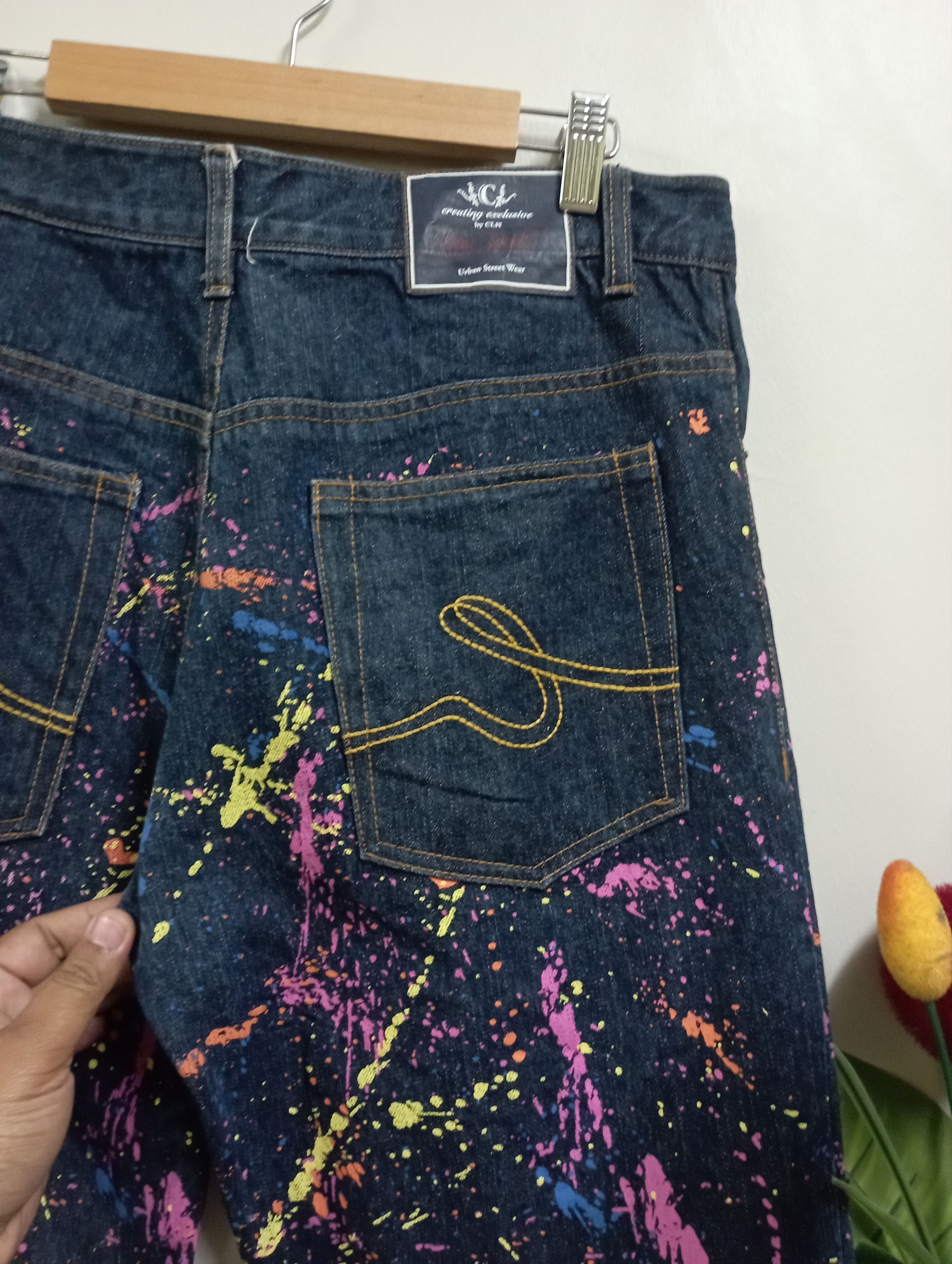 Nicole Club Japanese Brand VCV Like Sterling Ruby Painted Denim Style Size US 32 / EU 48 - 9 Thumbnail
