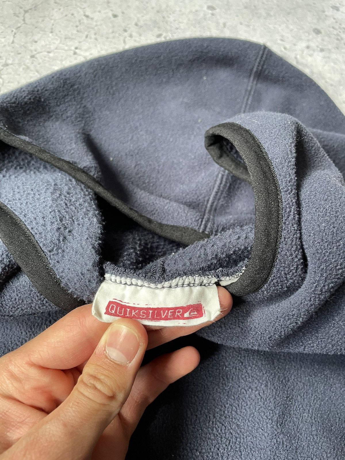 Quiksilver × Vintage Vintage Fleece Quicksilver Hoodie with Large Logo Size US S / EU 44-46 / 1 - 7 Thumbnail
