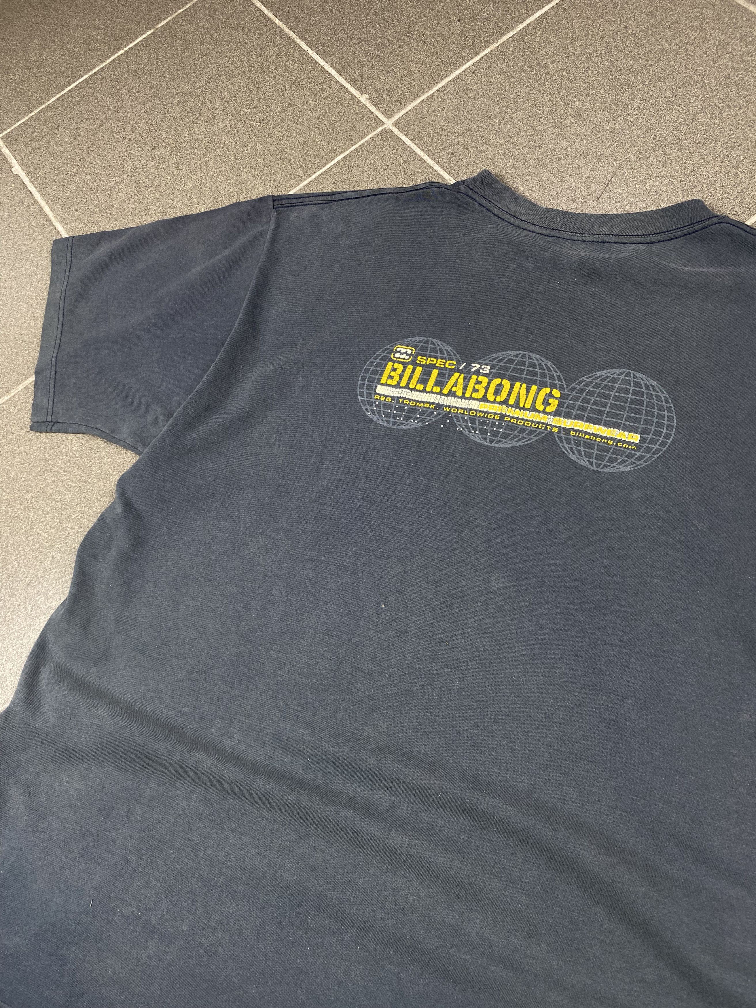 Billabong × Quiksilver Vintage Billabong Surf Style Distressed T Shirt Back Print Size US L / EU 52-54 / 3 - 3 Thumbnail
