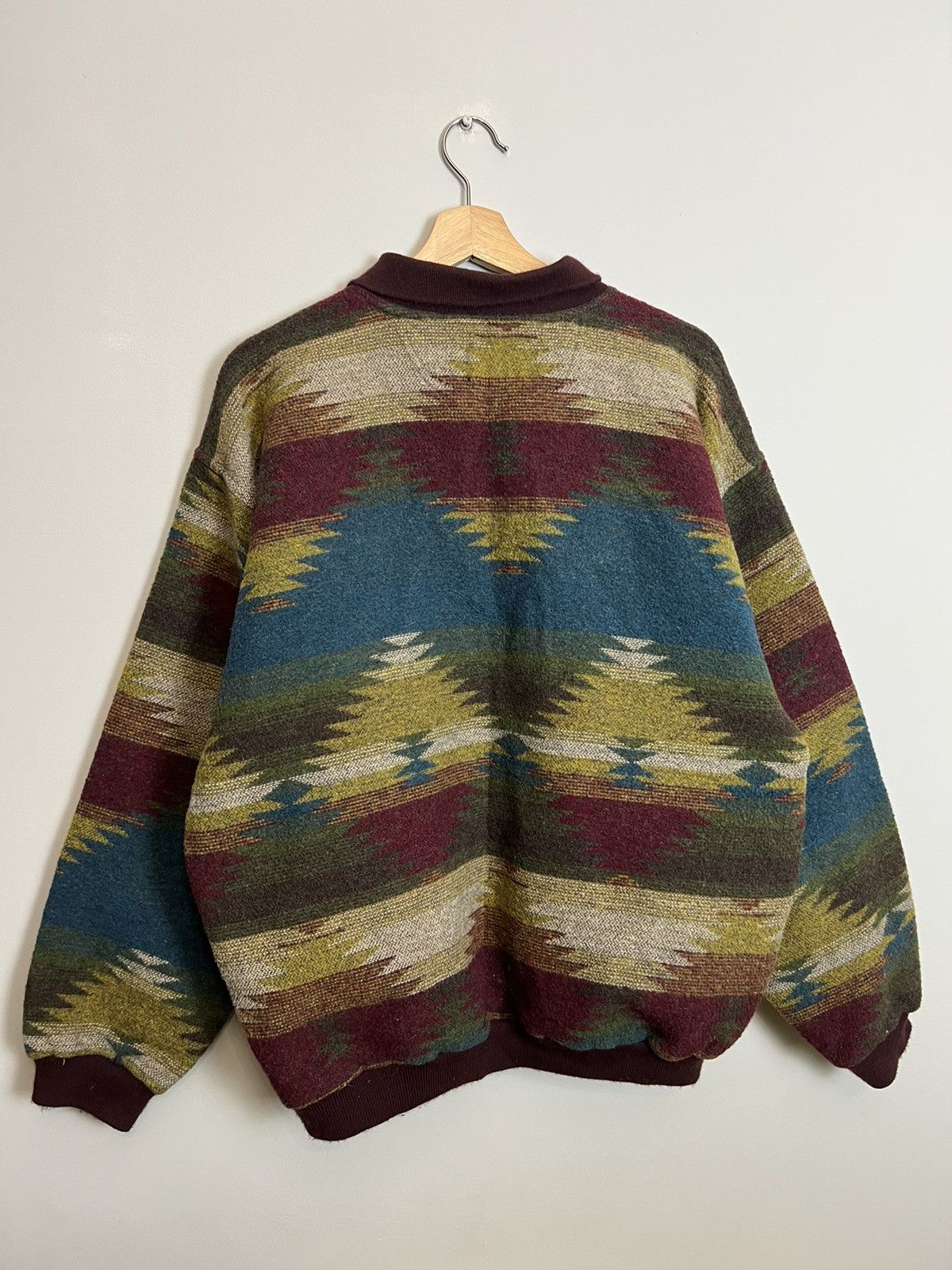 Jack & Jones Vintage 90s Italy Abstract Tree Sweater Knit Streetwear Size US M / EU 48-50 / 2 - 3 Thumbnail