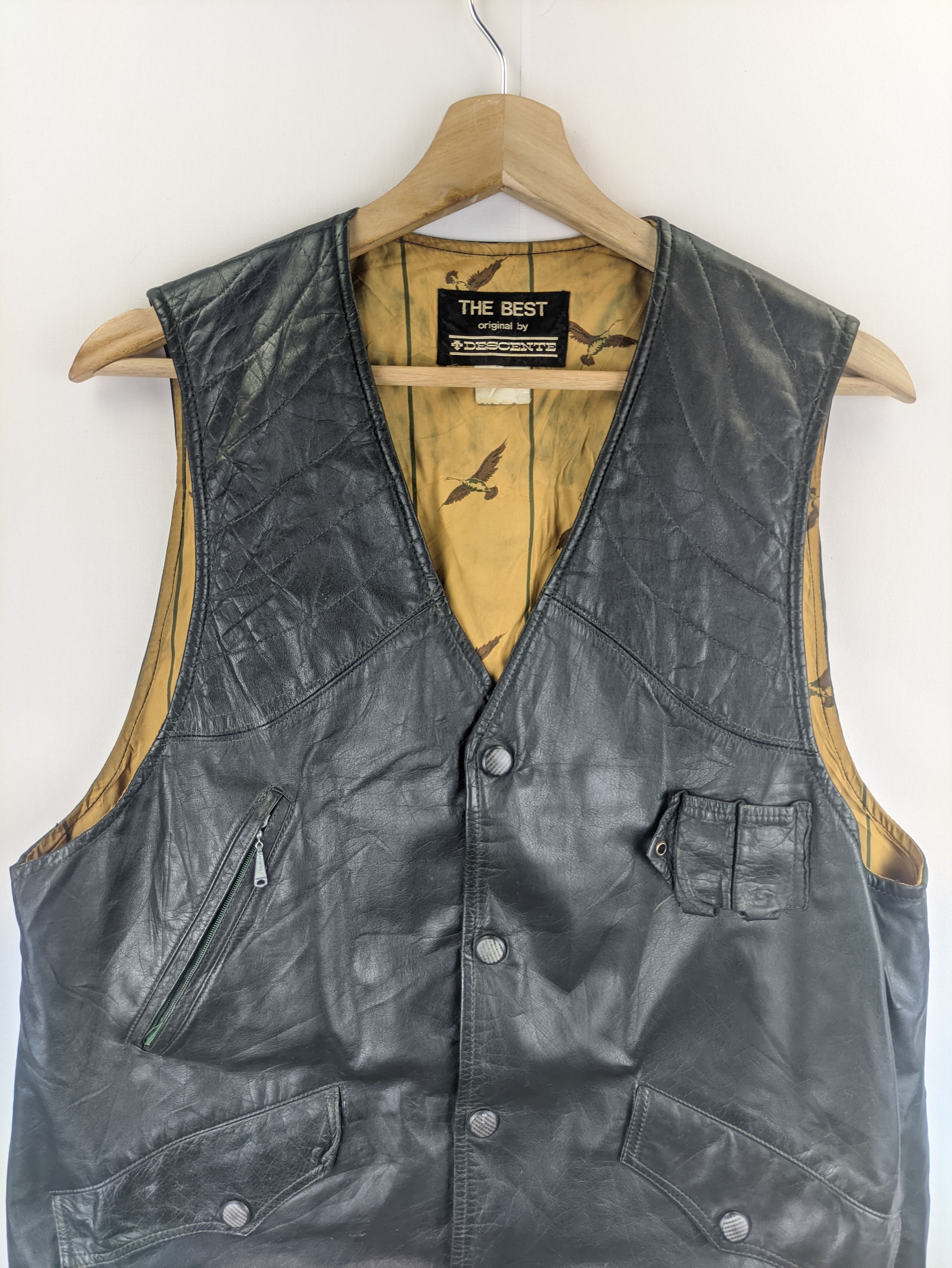 Descente Steals🔥Vintage Vest PU Leather by Descente Size US M / EU 48-50 / 2 - 5 Thumbnail