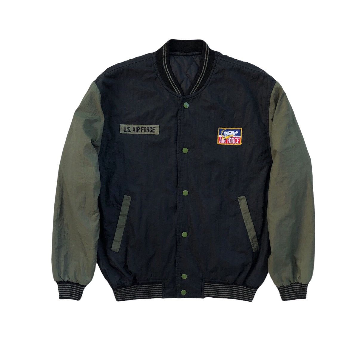 Vintage Vintage 90s US.Air Force Stadium Jacket Size US L / EU 52-54 / 3 - 12 Thumbnail