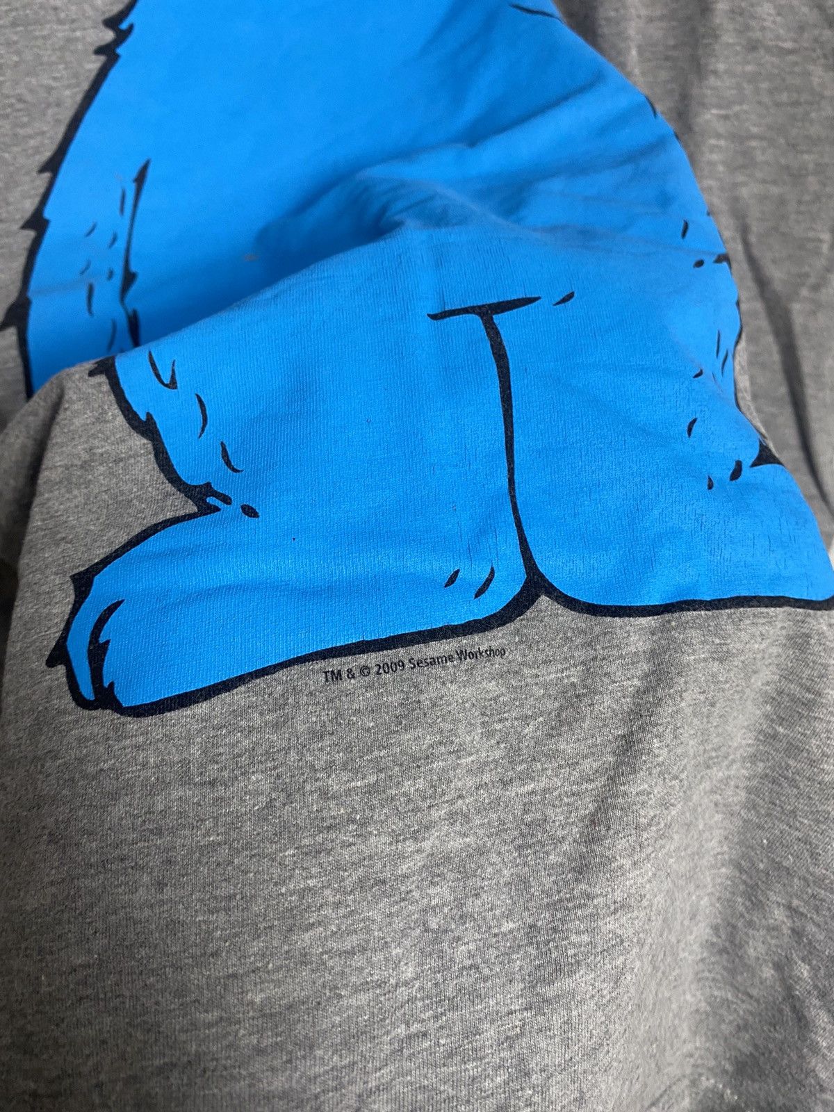 Cartoon Network Vintage 2009 Sesame Street Cookie Monster Cartoon Tshirt Size US XL / EU 56 / 4 - 3 Thumbnail