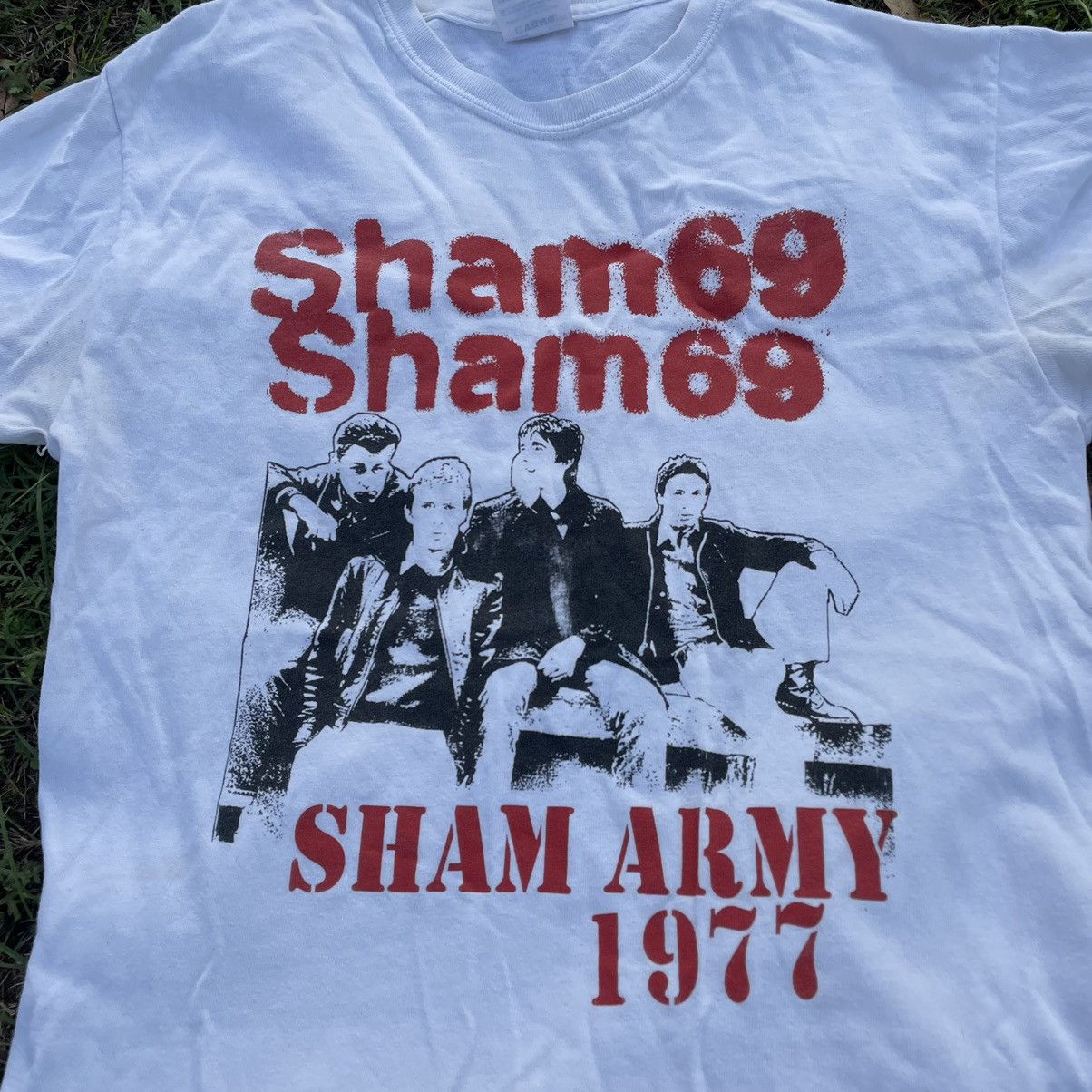 Vintage Vintage Y2K Sharm69 Graphic Tee Sun Faded Grunge Slim Boxy M Size US M / EU 48-50 / 2 - 4 Thumbnail