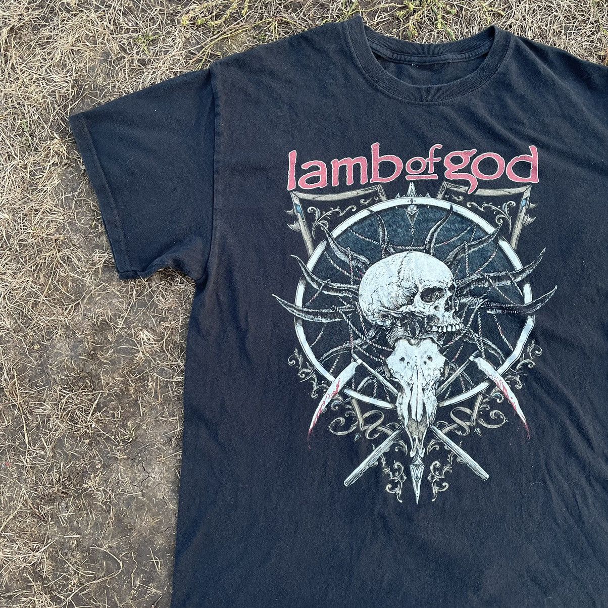 Vintage Vintage Y2K Lamb of God Graphic Tee Thrashed Metal Indie L Size US L / EU 52-54 / 3 - 3 Thumbnail