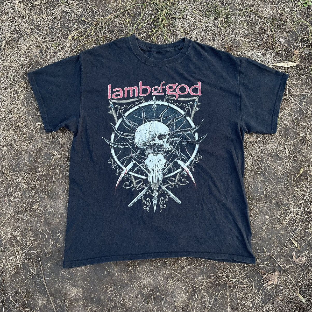 Vintage Vintage Y2K Lamb of God Graphic Tee Thrashed Metal Indie L Size US L / EU 52-54 / 3 - 1 Thumbnail